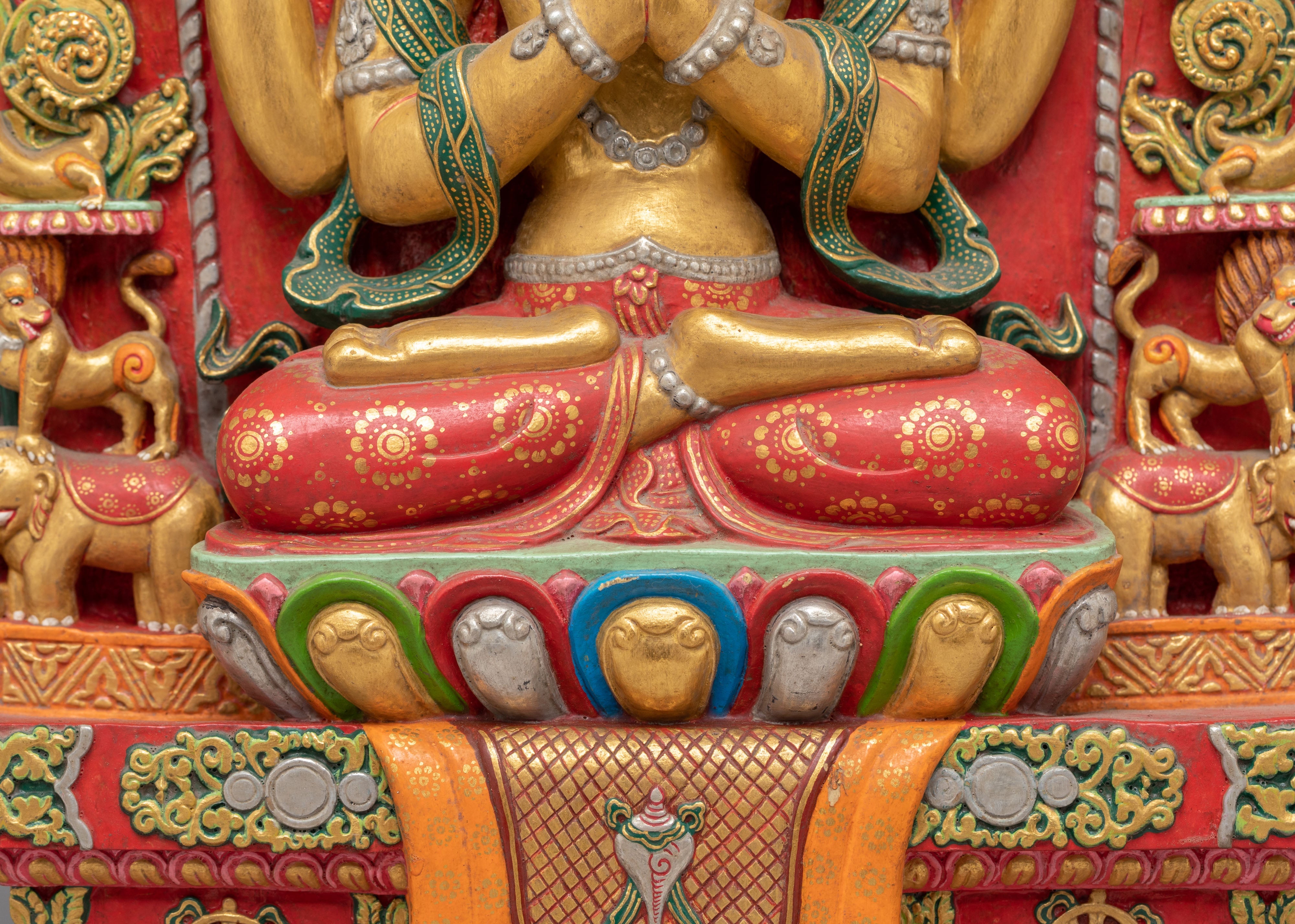 Chenrezig Bodhisattva of Compassion Figurine | Bodhisattva of Wisdom