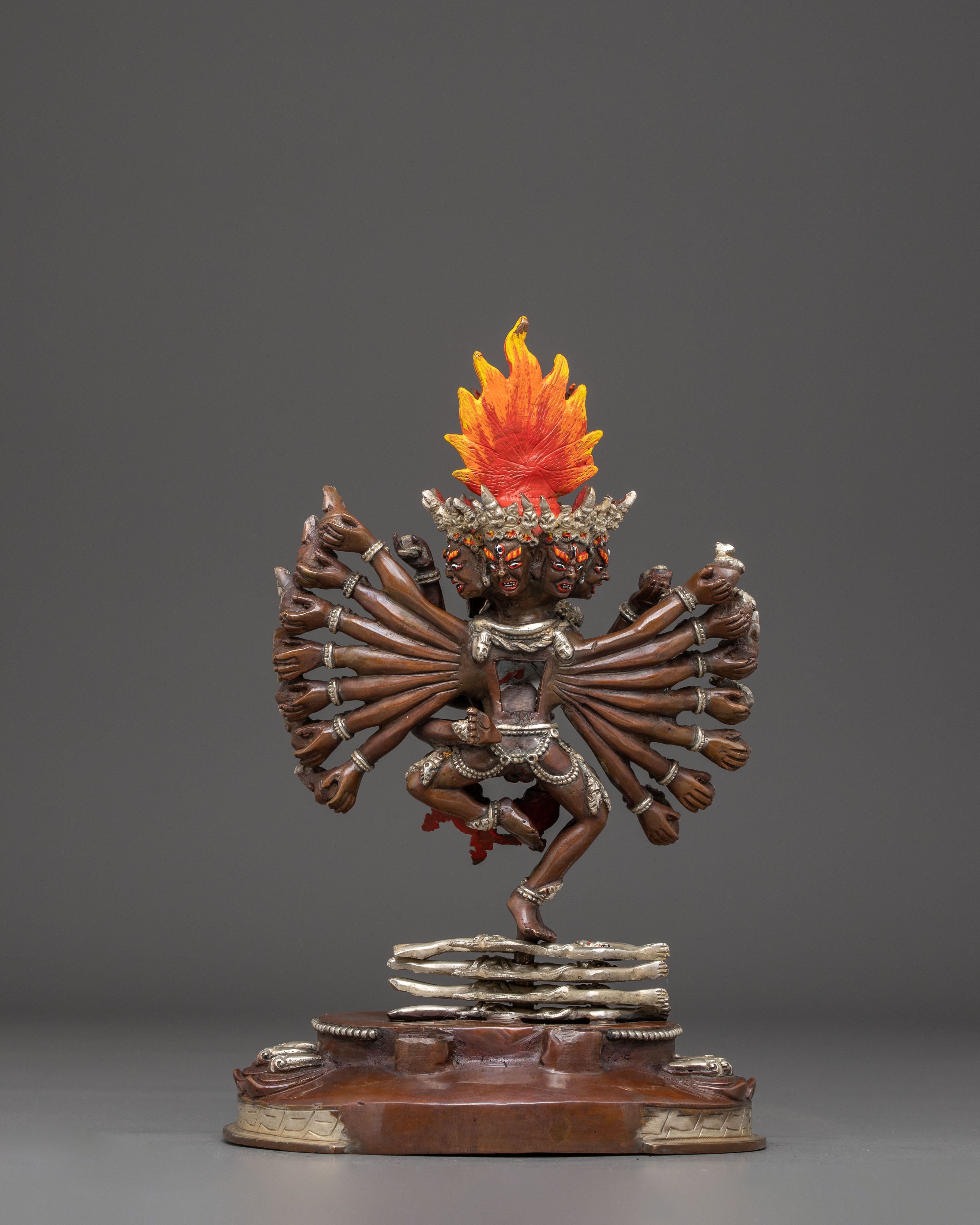 Tibetan Hevajra Statue | Wrathful Buddhist Deity