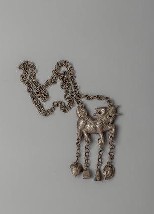Hand-carved Tibetan Lion Locket Necklace | A Spiritual Masterpiece