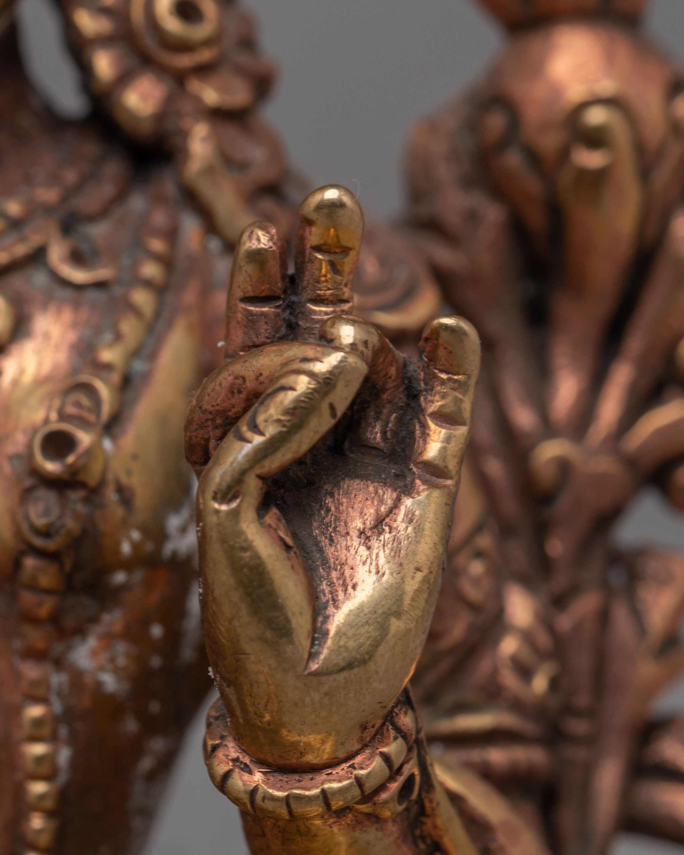 Tibetan Green Tara Deity Statue | Buddhist Altar Decor