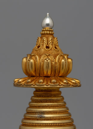 Handcrafted Stupa Buddhist Kadampa| Spiritual Symbol for Home or Altar