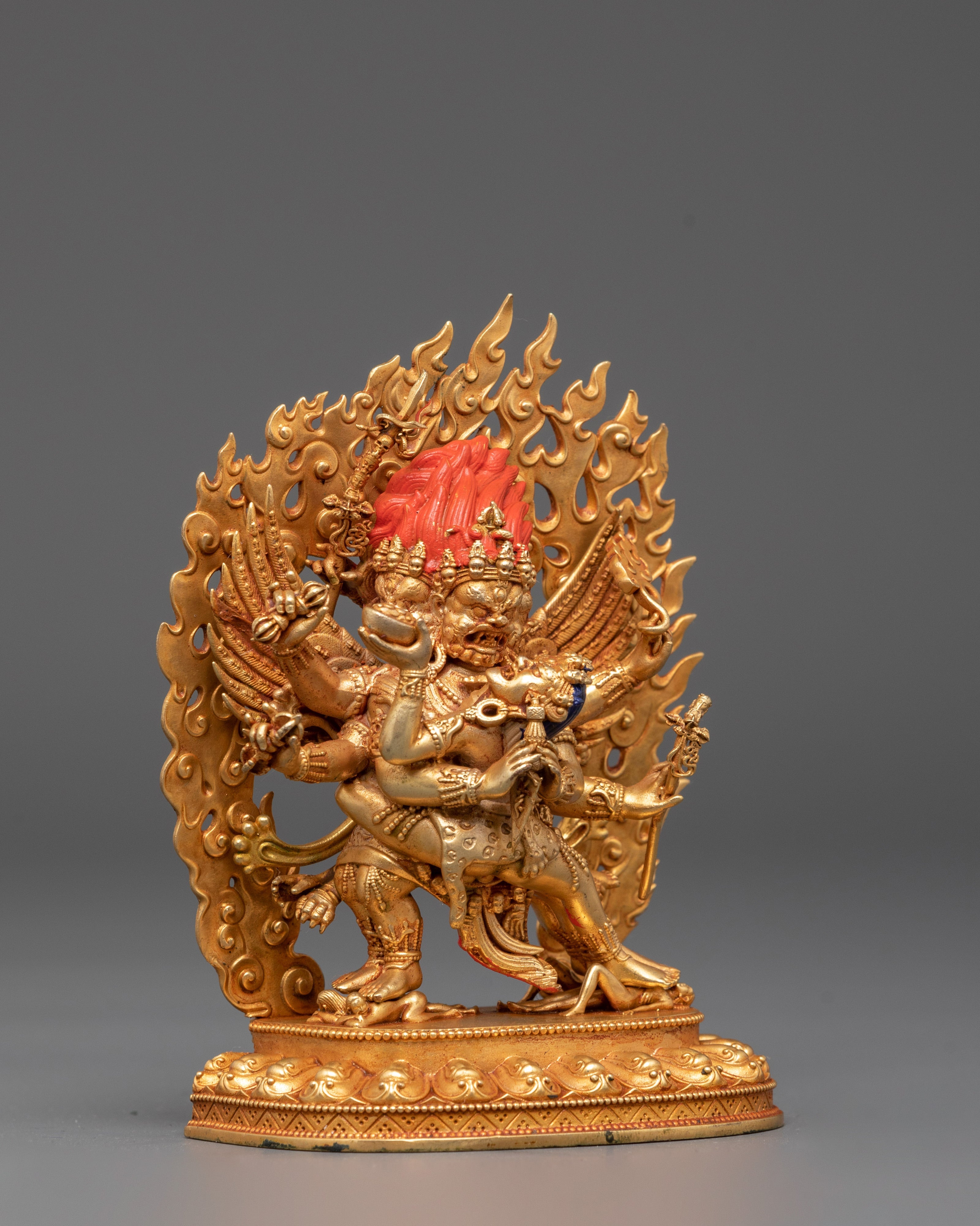 Tibetan Buddhist Vajrakilaya with Consort Sculpture | A Sacred Protector Deity