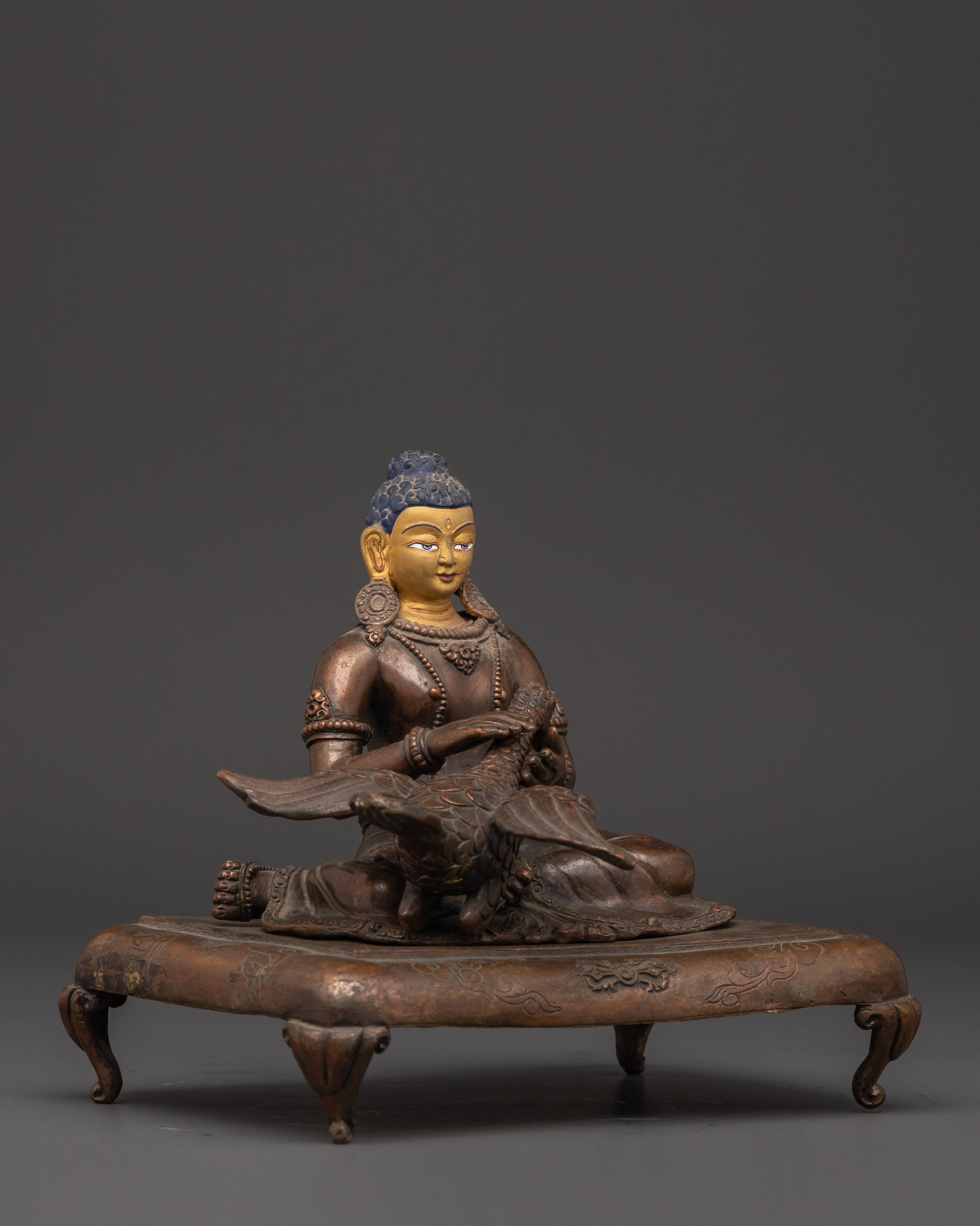 Handcrafted Oxidized Copper Siddhartha Gautam Statue | Sacred Buddhist Art