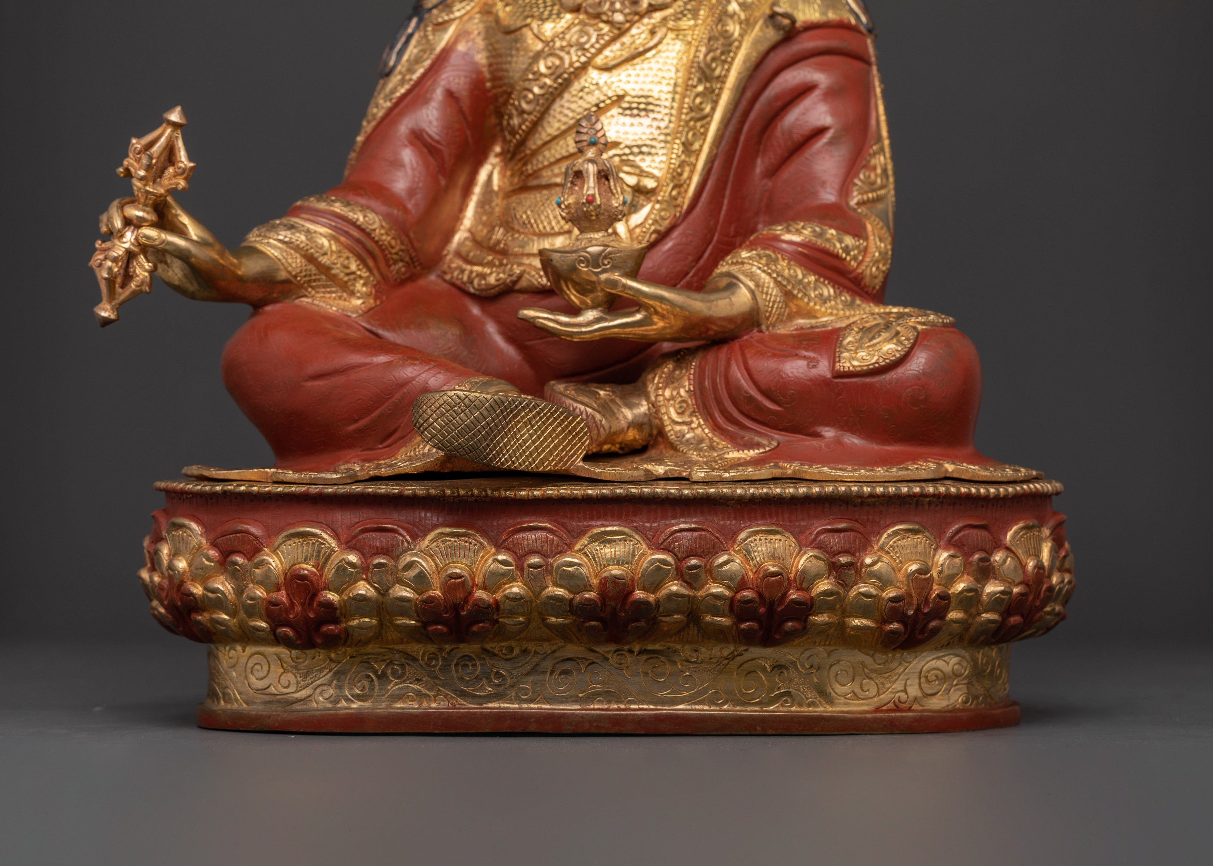 Guru Rinpoche Copper Body Statue | Sacred Padmasambhava Figure