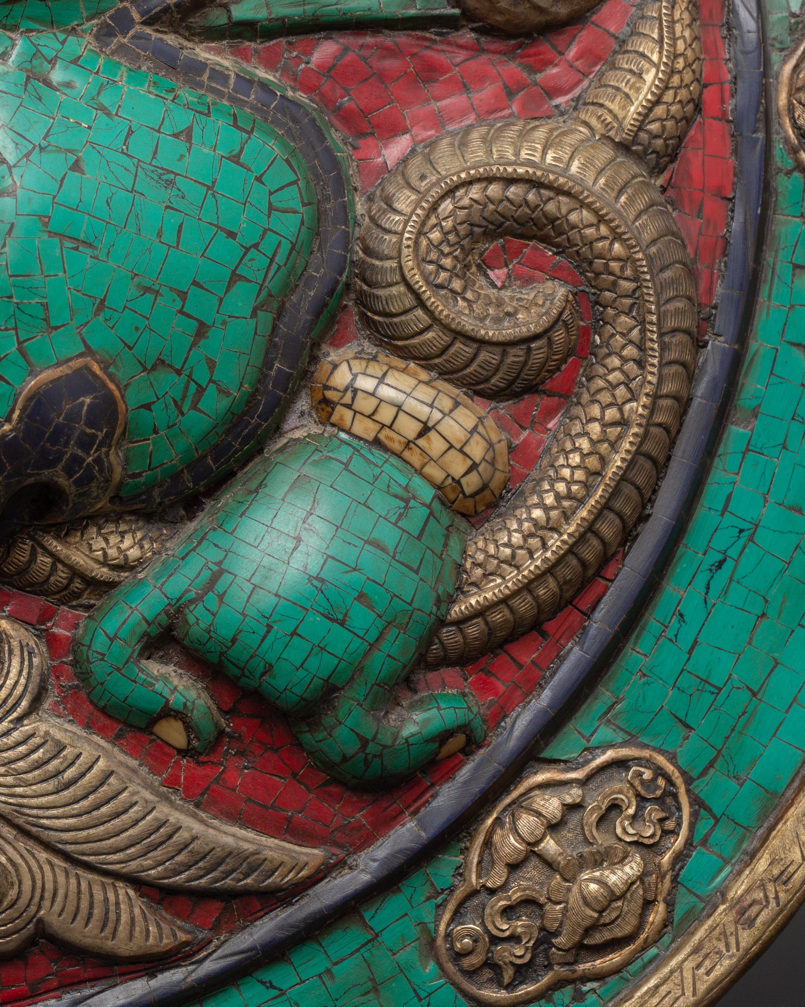 Tibetan wall hanging with turquoise | Sacred Space & Decor