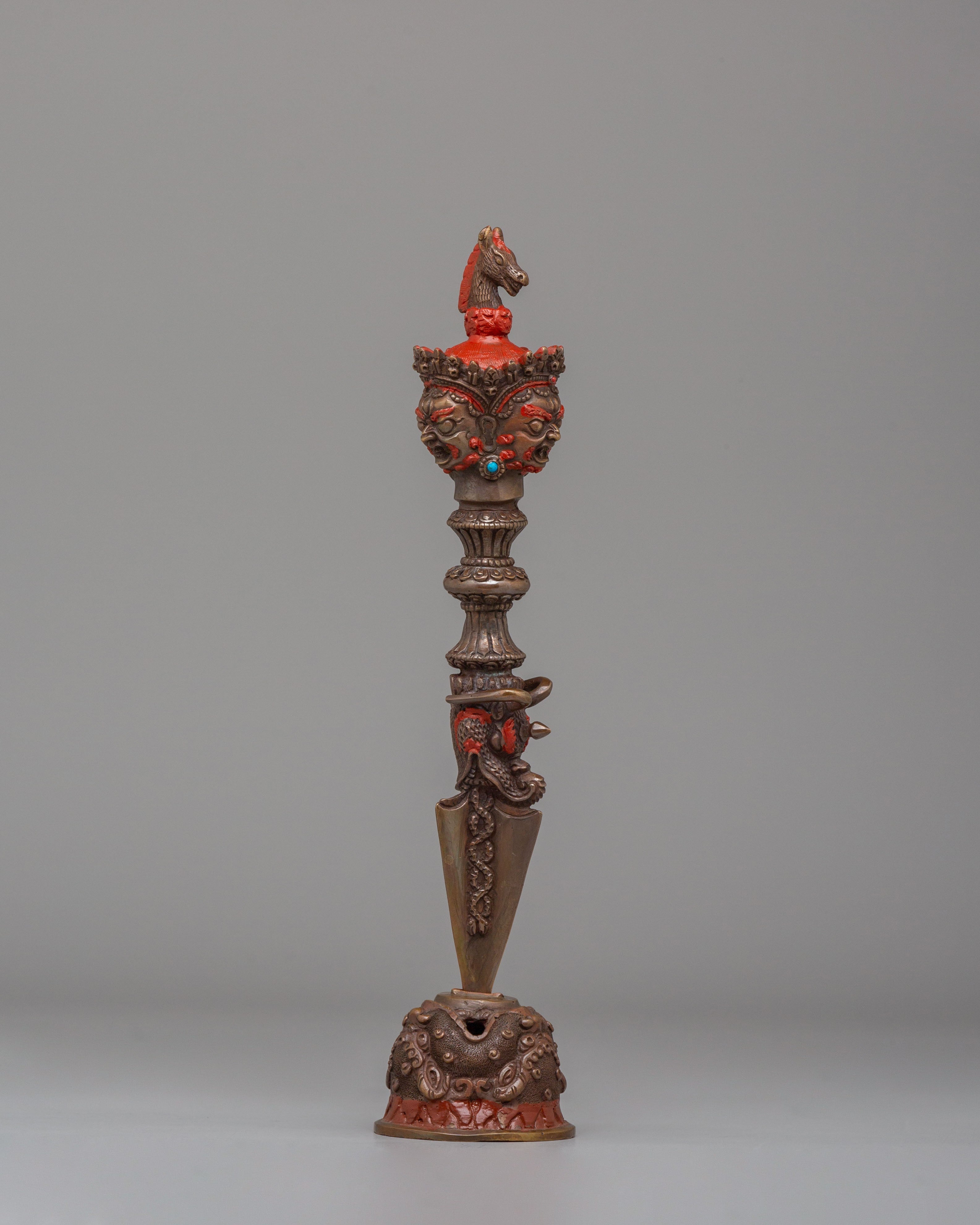 Sacred Hayagriva Phurba | Handcrafted Copper Ritual Dagger