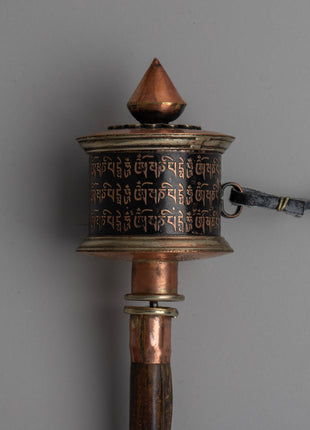 Handcrafted Himalayan Buddhist Prayer Wheel | Embrace Your Spiritual Space for Peace