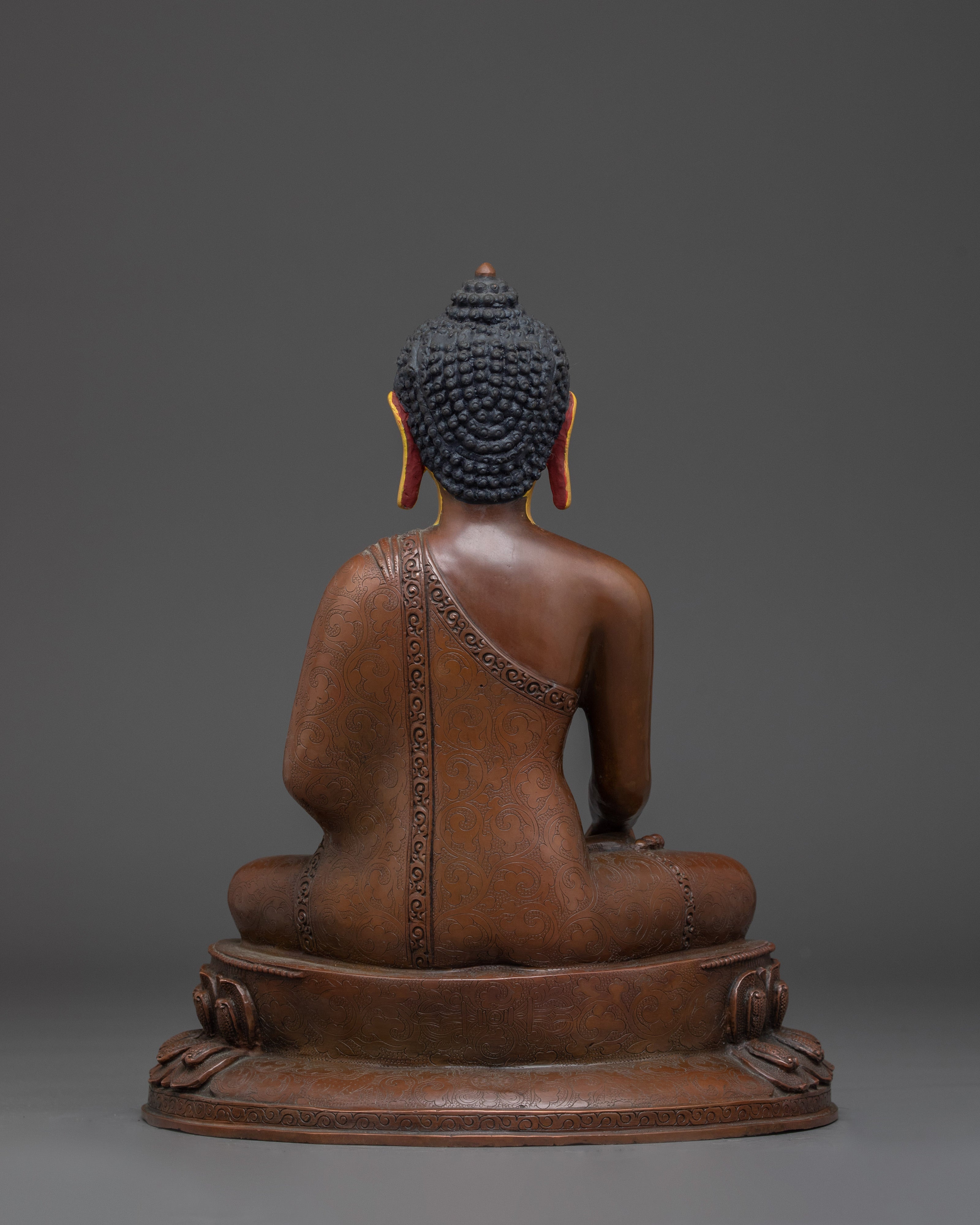 Oxidized Peaceful Gautama Buddha Statue | Shakyamuni Buddha Artwork
