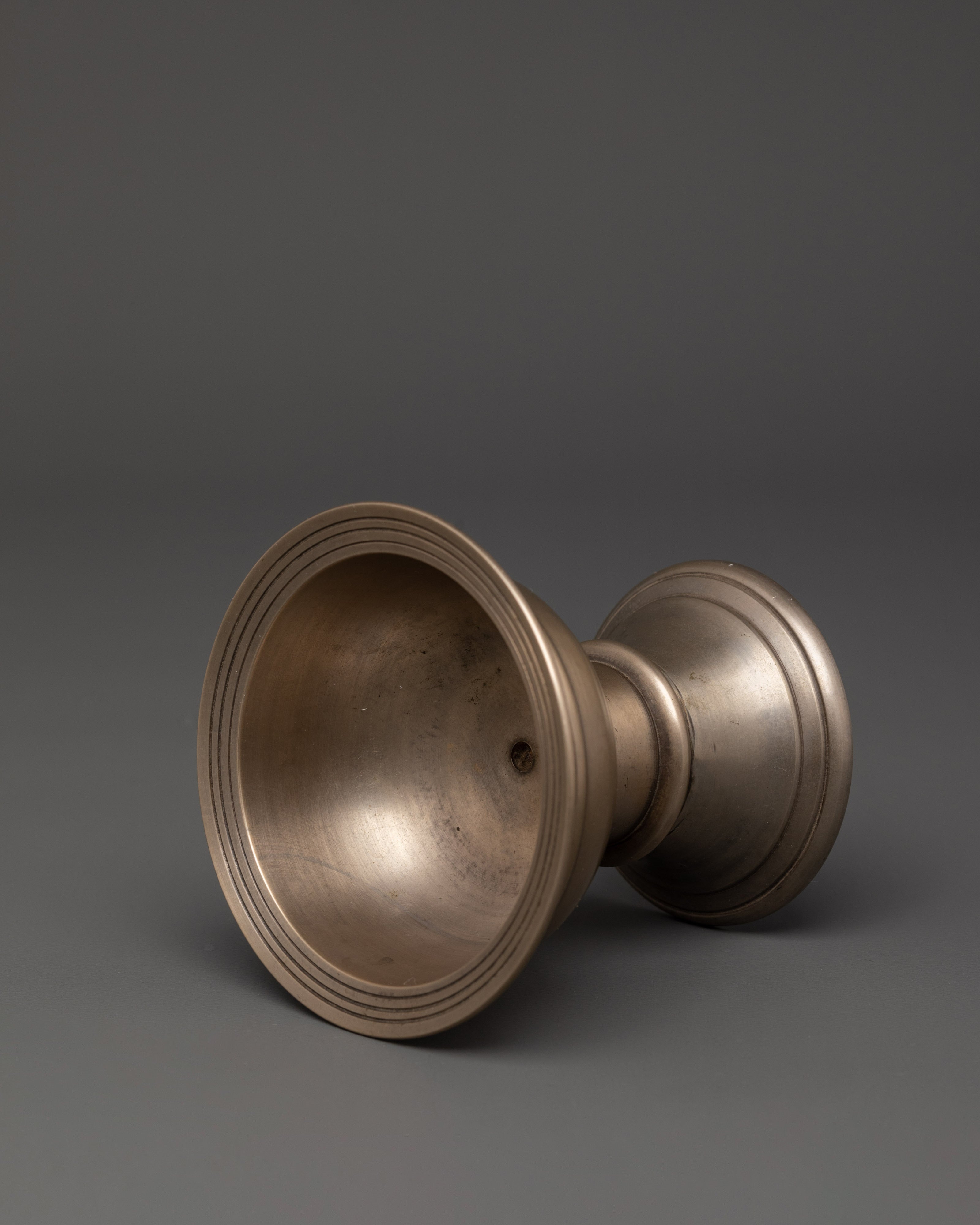 Tibetan Bronze Butter Lamp | Traditional Ritual Light Offering for Altars
