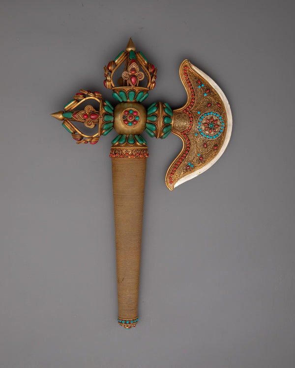 Gold Plated Kartika Axe