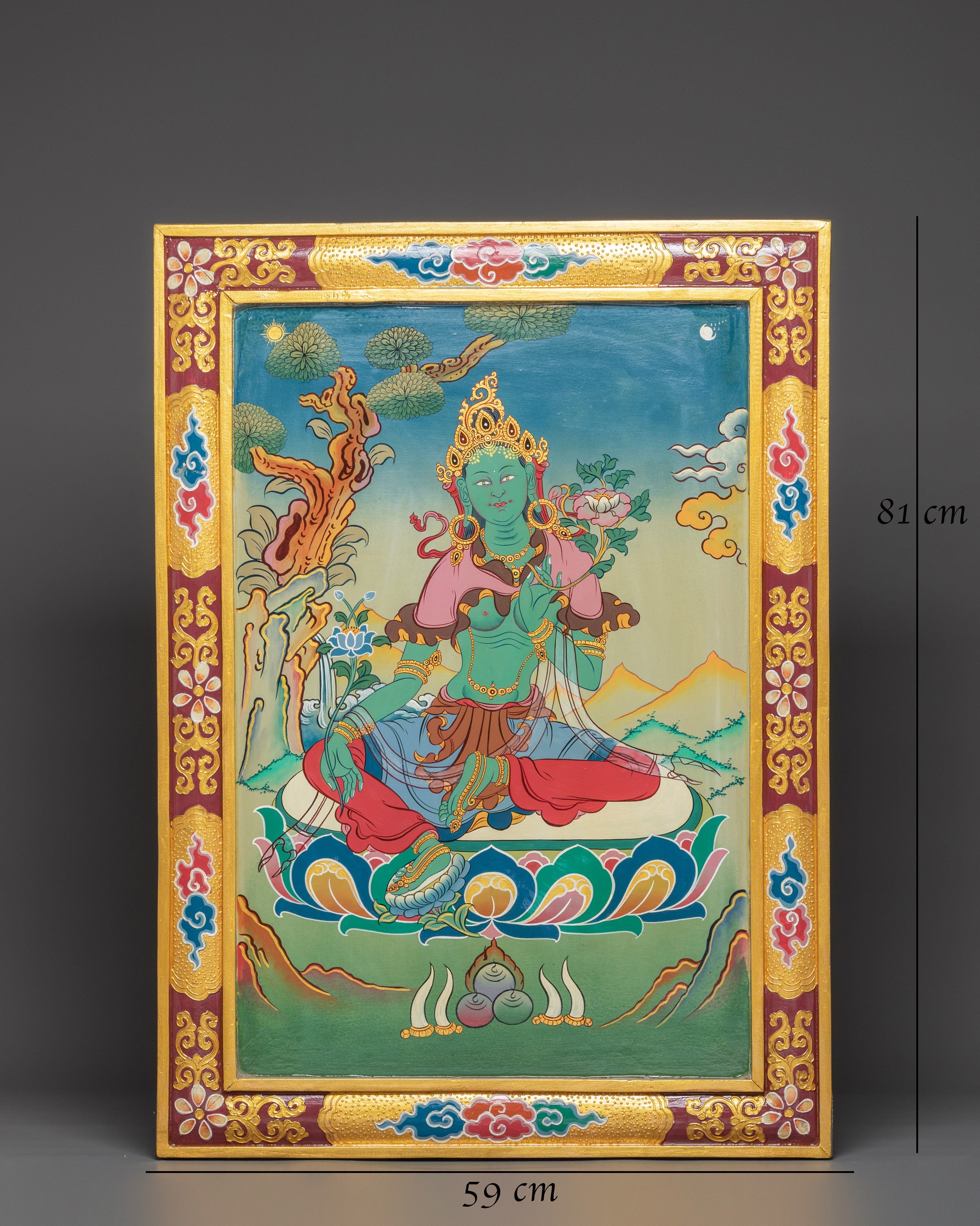 Green Tara Deity Wall Hanging | Mother of All Buddhas