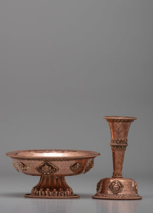 Traditional Buddhist Offering Serkyem | Handcrafted Sacred Tool for Spiritual Ceremonies