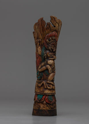 Handcrafted Mahakala Protector Statue | Guardian Deity of Tibetan Buddhism