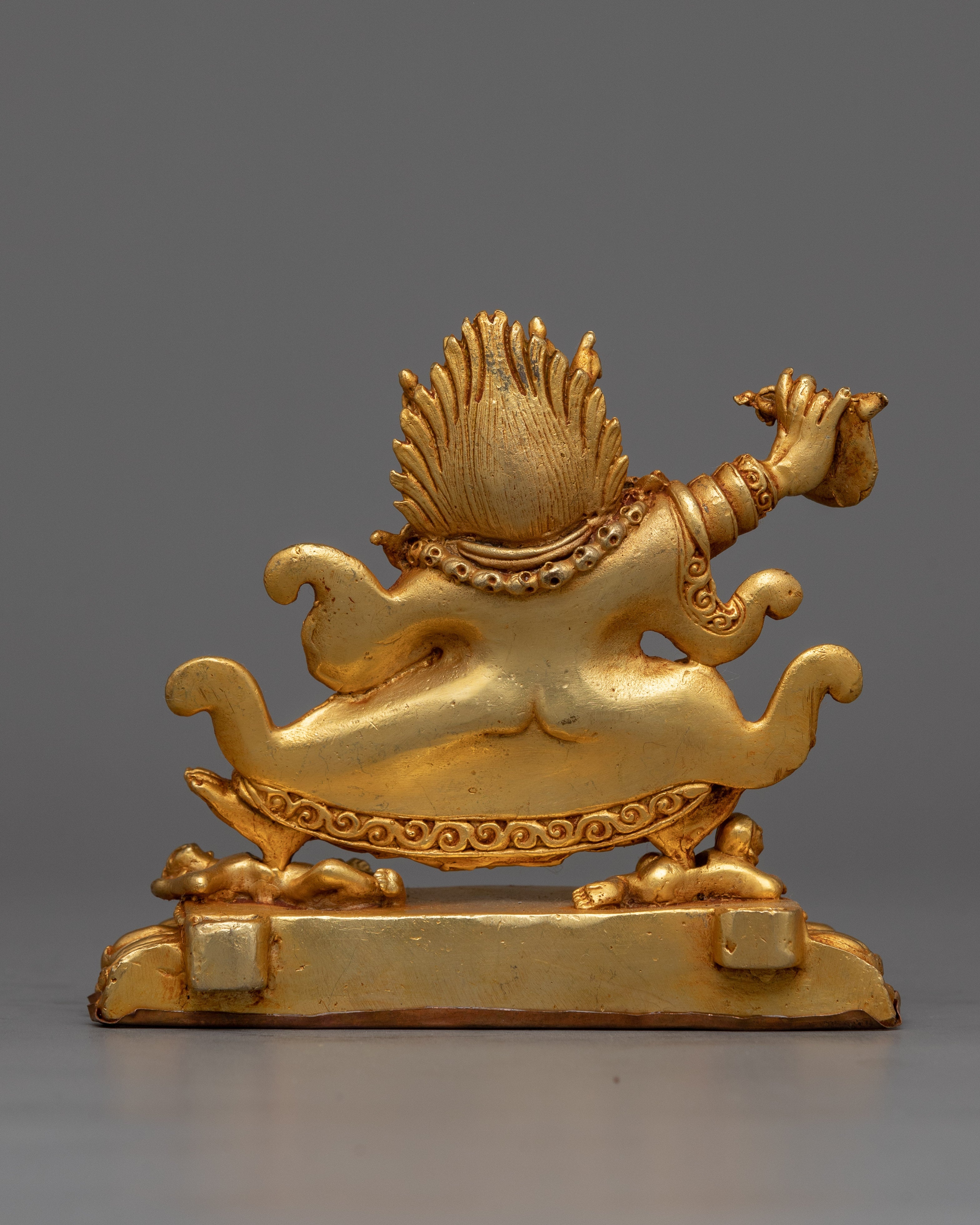 Machine Made Mahakala Bernagchen Statue | Protective Deity Figurine