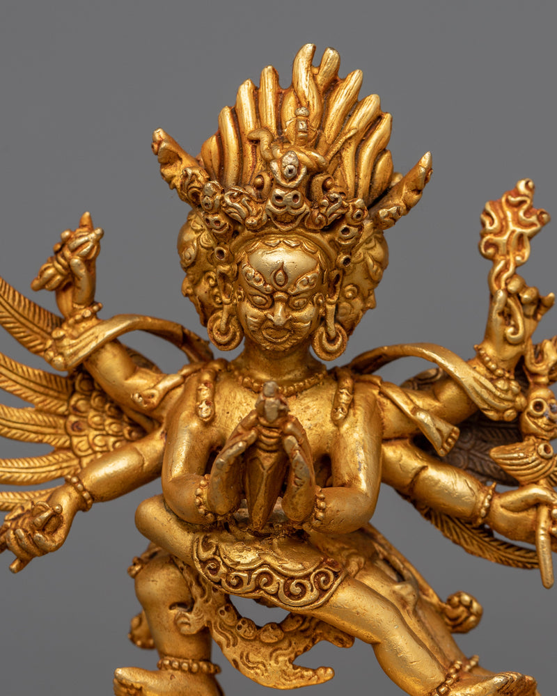 Machine-Made Vajrakillaya Statue | Wrathful Yidam Statue