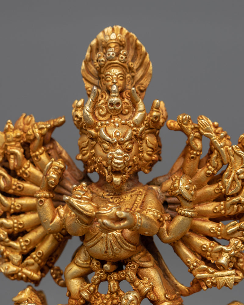 Machine Made Yamantaka Statue |  Machine Made Spiritual Figurine