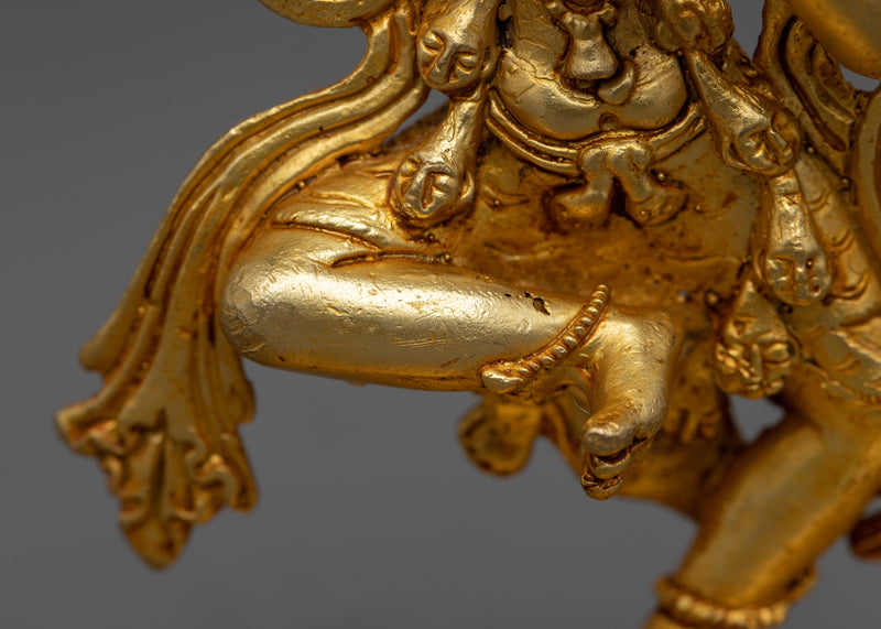 Machine Made Dorje Phagmo Statue | Gold Plated Tibetan Art