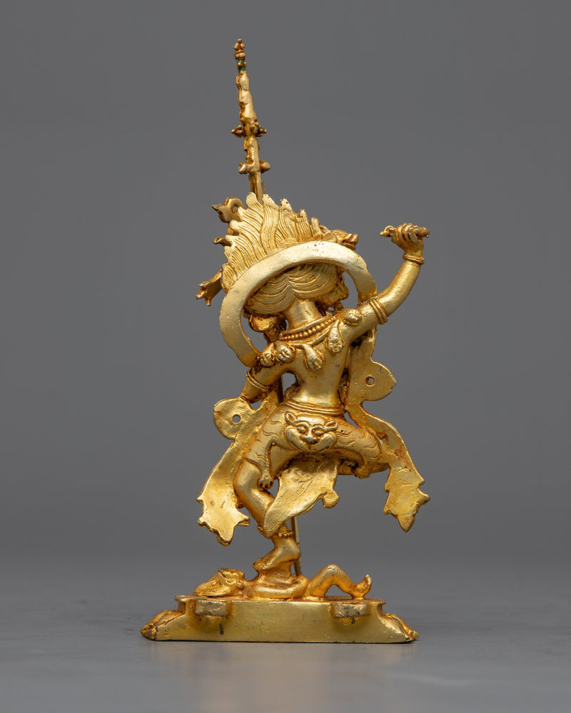 Machine Made Dorje Phagmo Statue | Gold Plated Tibetan Art