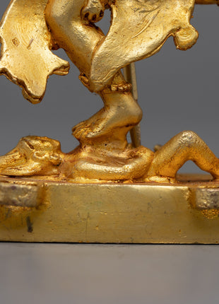 Machine Made Dorje Phagmo Statue | Gold Plated Tibetan Art