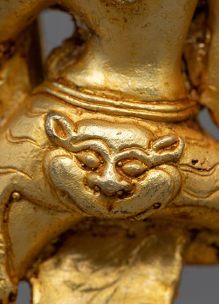 Machine Made Dorje Phagmo Statue | Gold Plated Tibetan Art