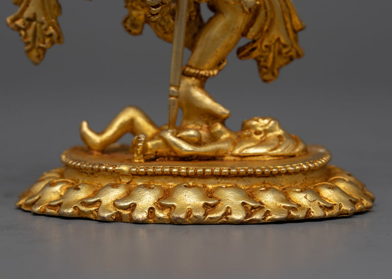 Machine Made Dorje Phagmo Statue | Gold Plated Tibetan Art