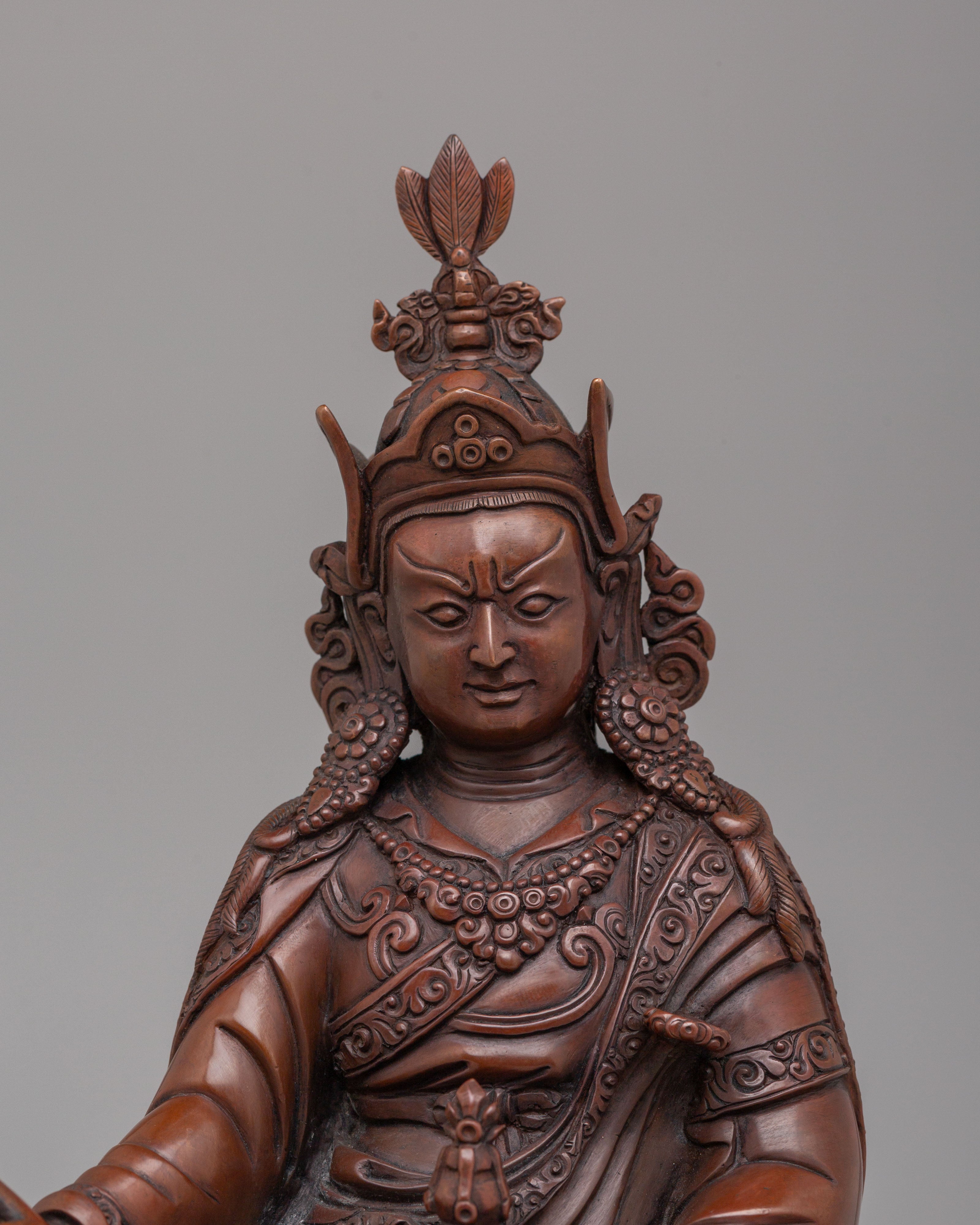 Himalayan Padmasambhava Sculpture | Statue for Dharma Decor
