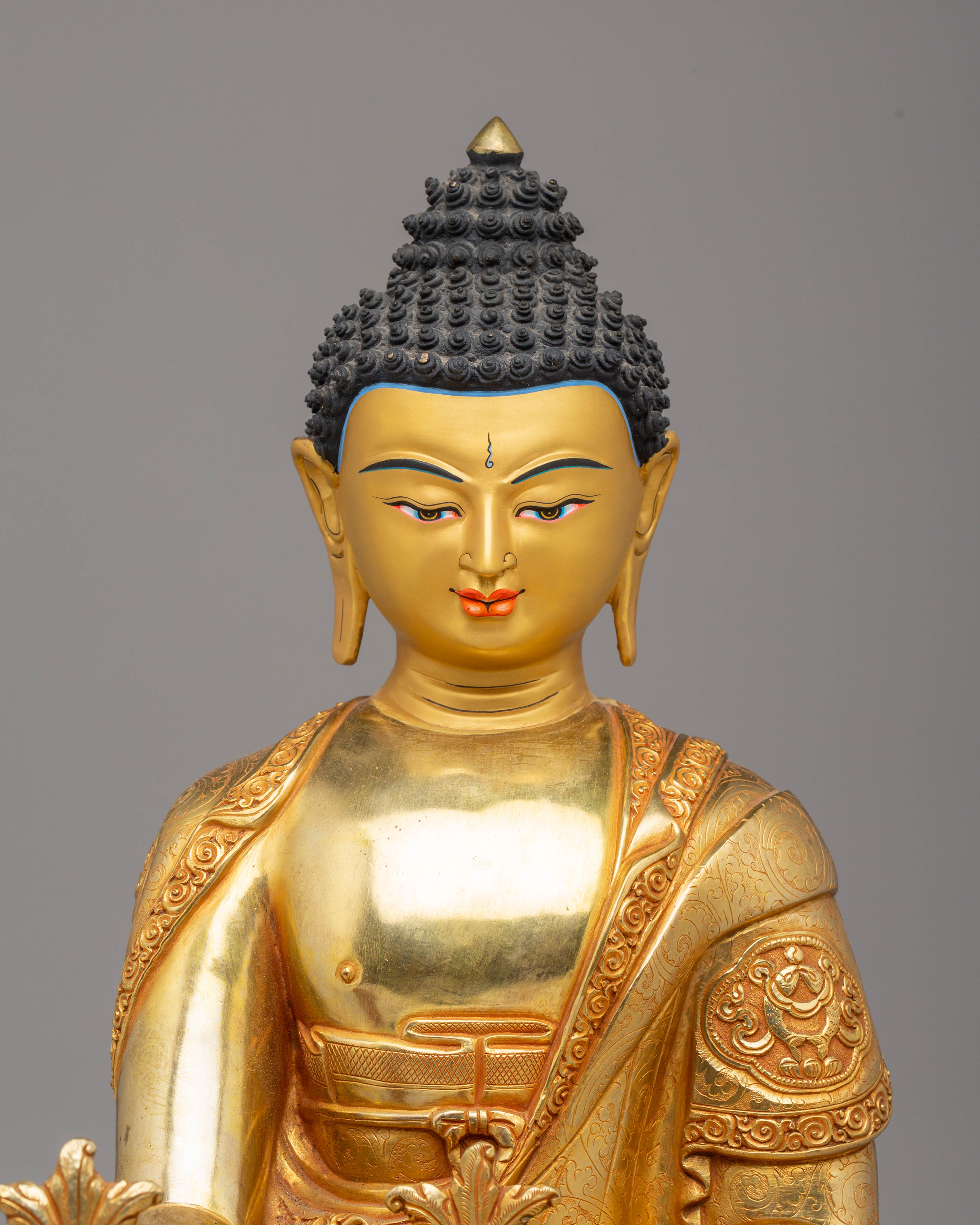 Tibetan Medicine Buddha Statue | Handmade Artwork