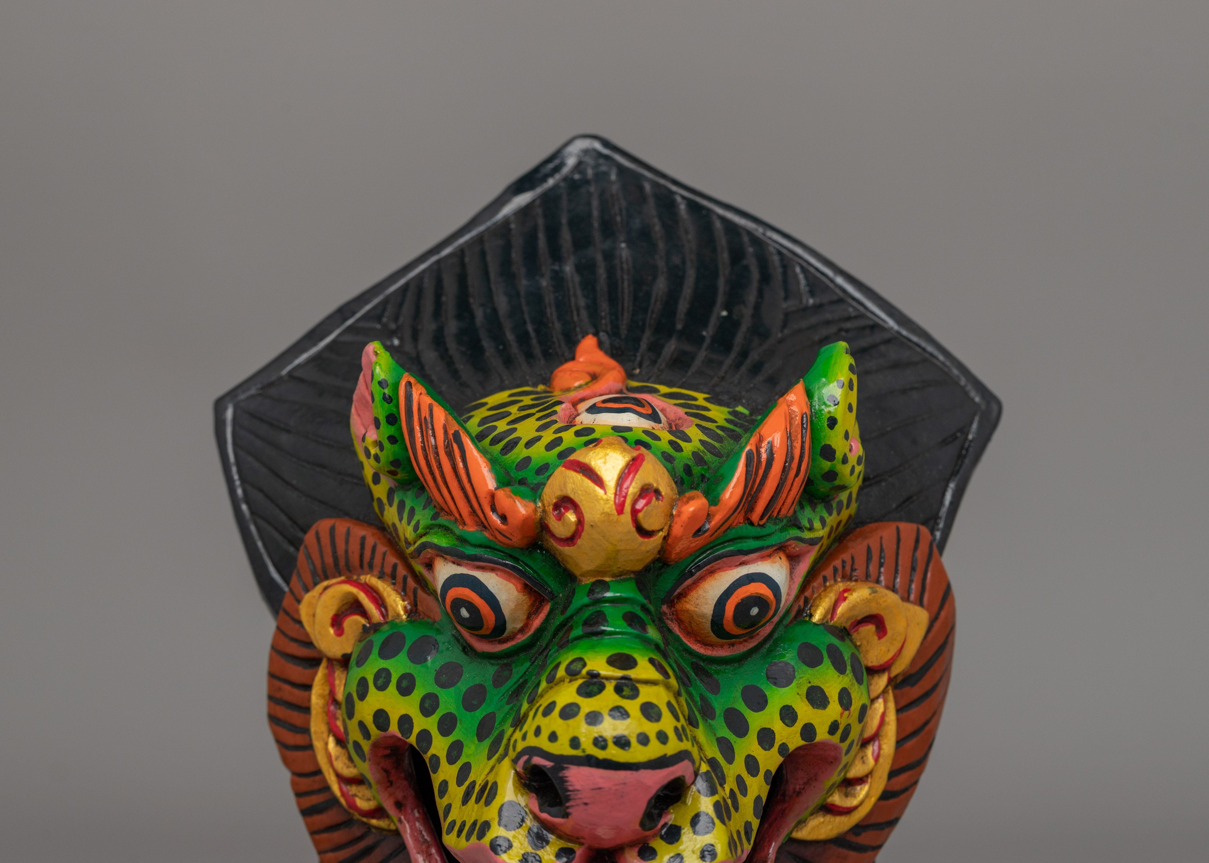 Wooden Mask for Shrine | Spiritual Decor