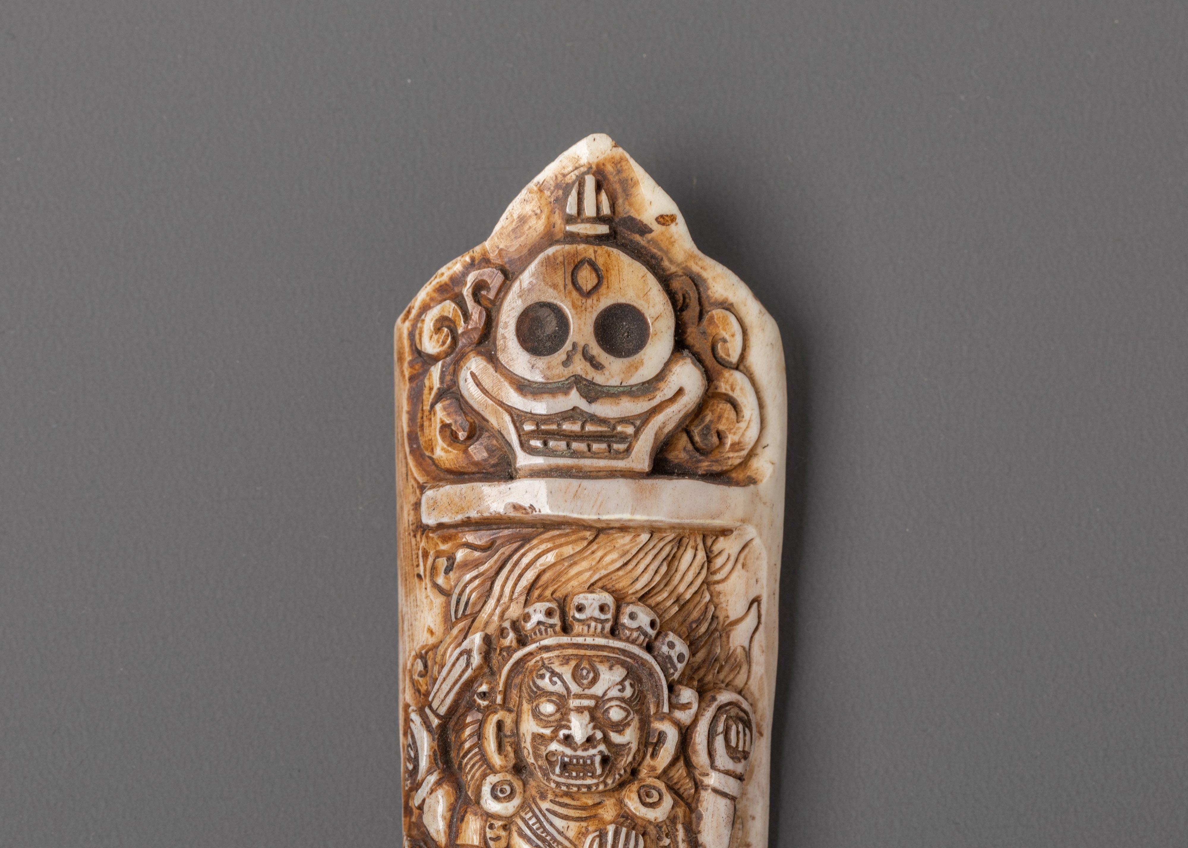 Mahakala Carved Bone for Spiritual Protection