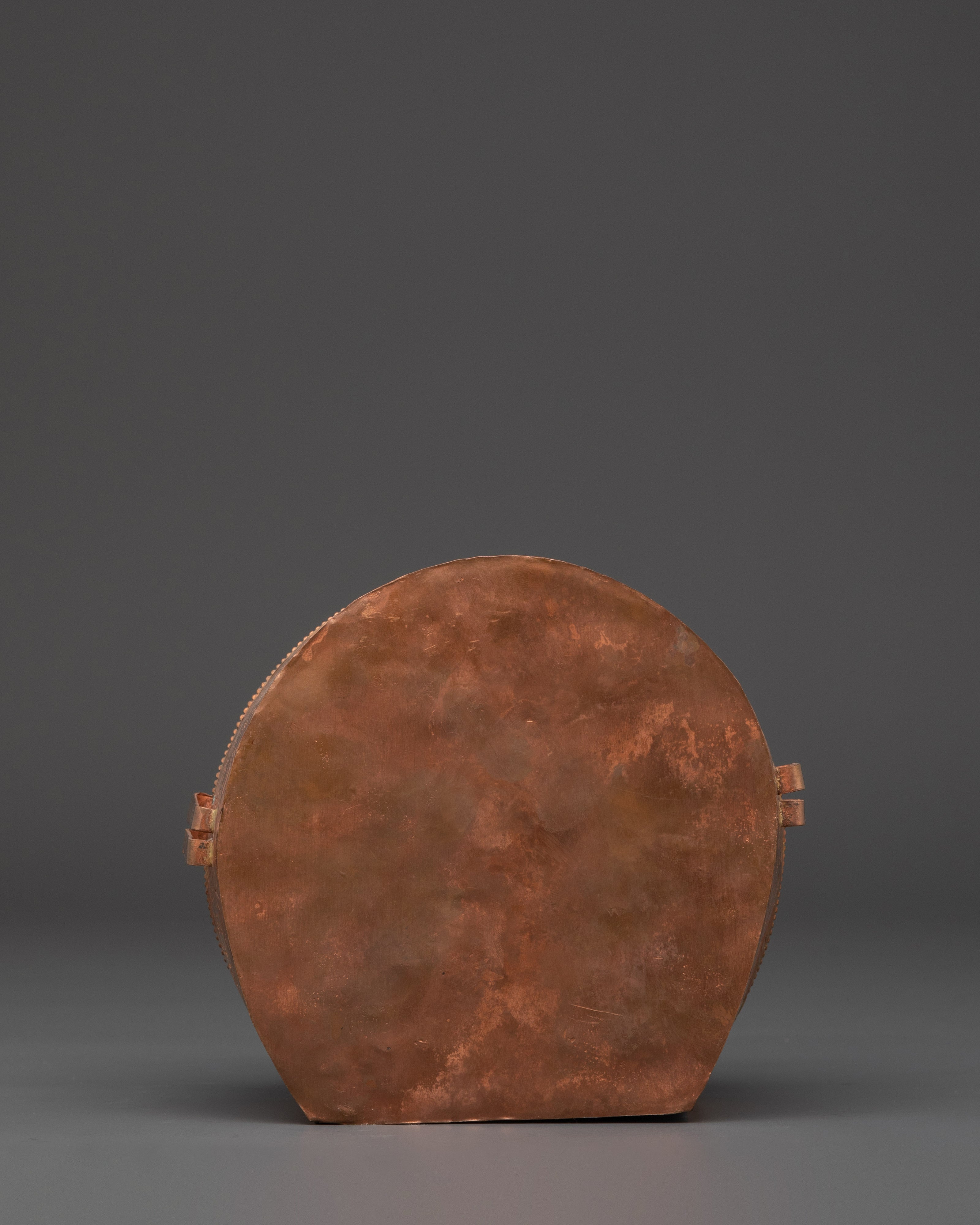 Handcrafted Spiritual Ghau Box | Copper Ritual Box for Meditation and Spiritual Practices