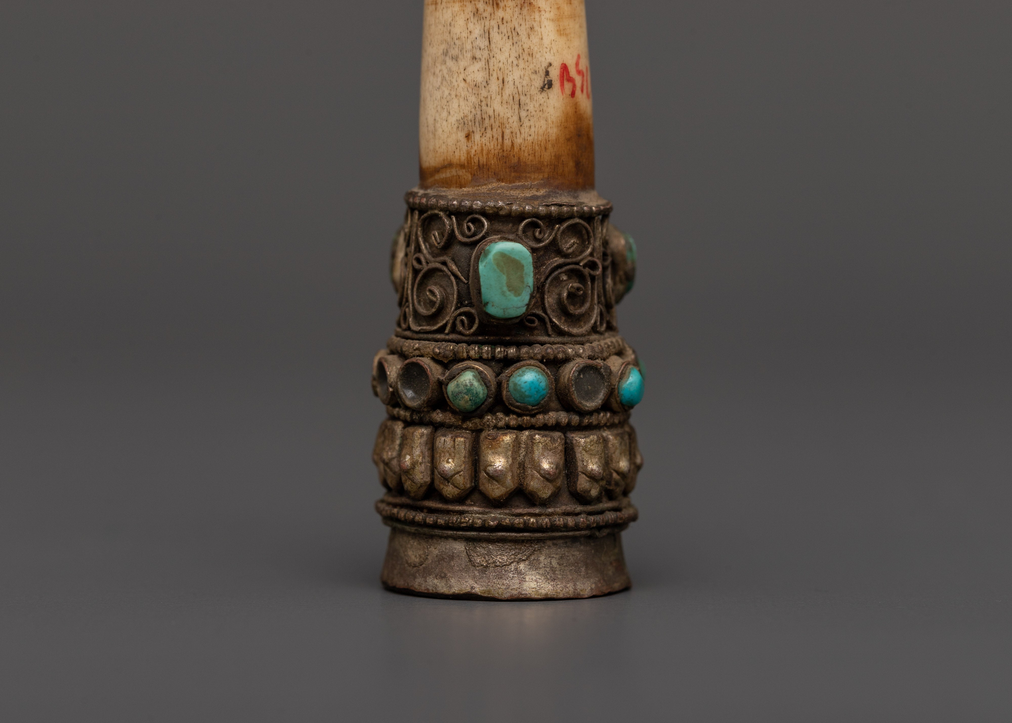 Handcrafted 11.5cm Tibetan Ritual Stamp | Handcrafted Buddhist Tool