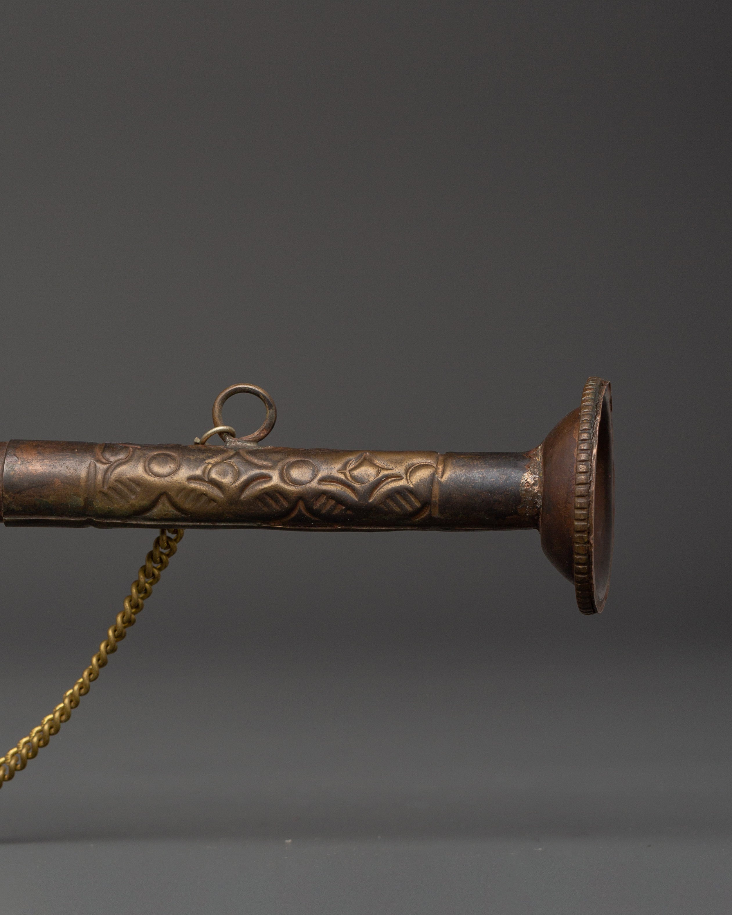 Antique-Finish Brass Kangling | Tantric Sound Tool
