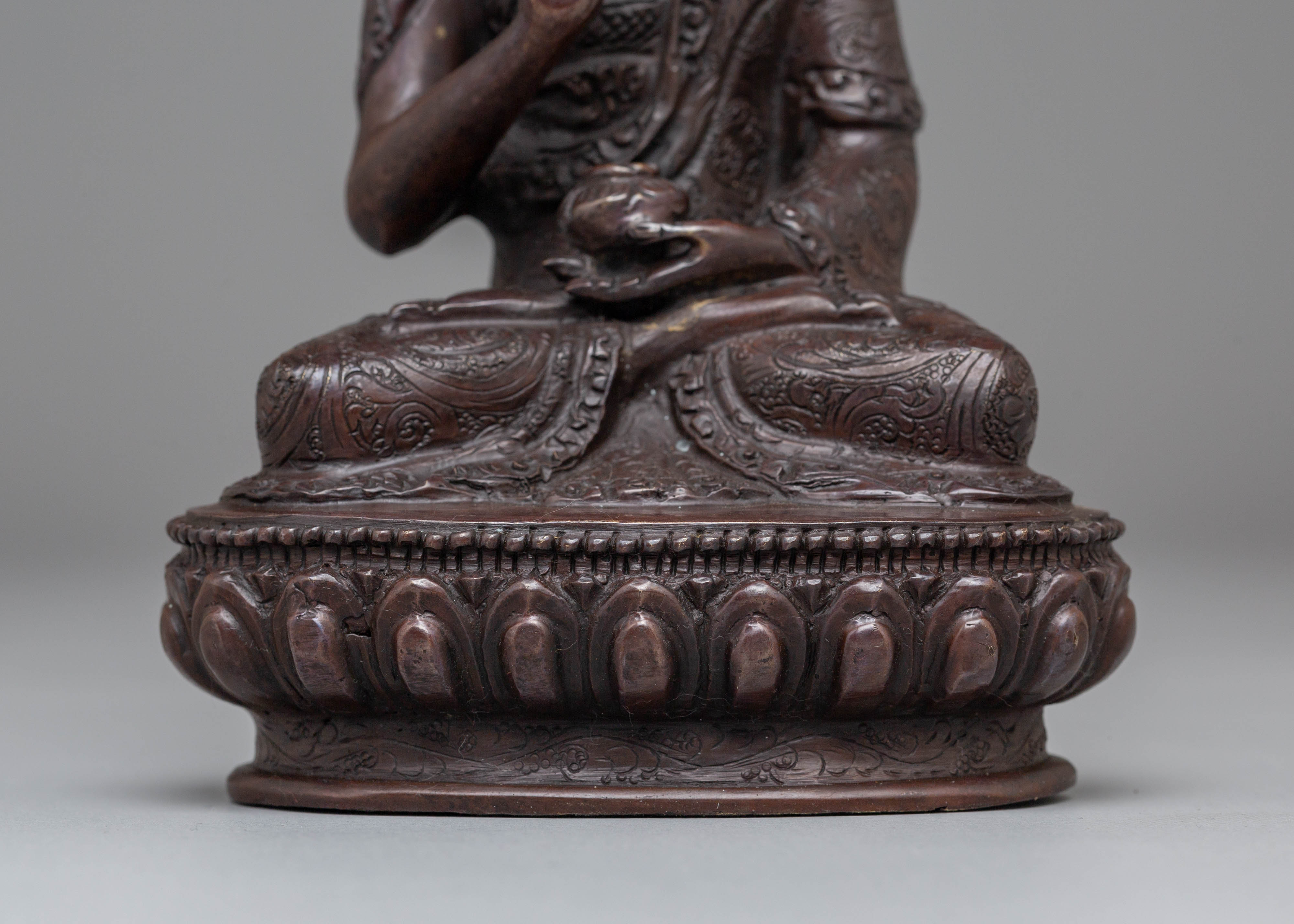 Sacred Amogasiddhi Buddha Altar Statue | Tibetan Buddhist Sculpture