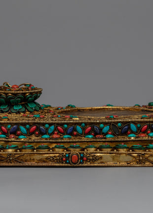 Bell And Dorje Vajra Set | Sacred Sound and Symbol with the Turquoise, Coral Stone Settings