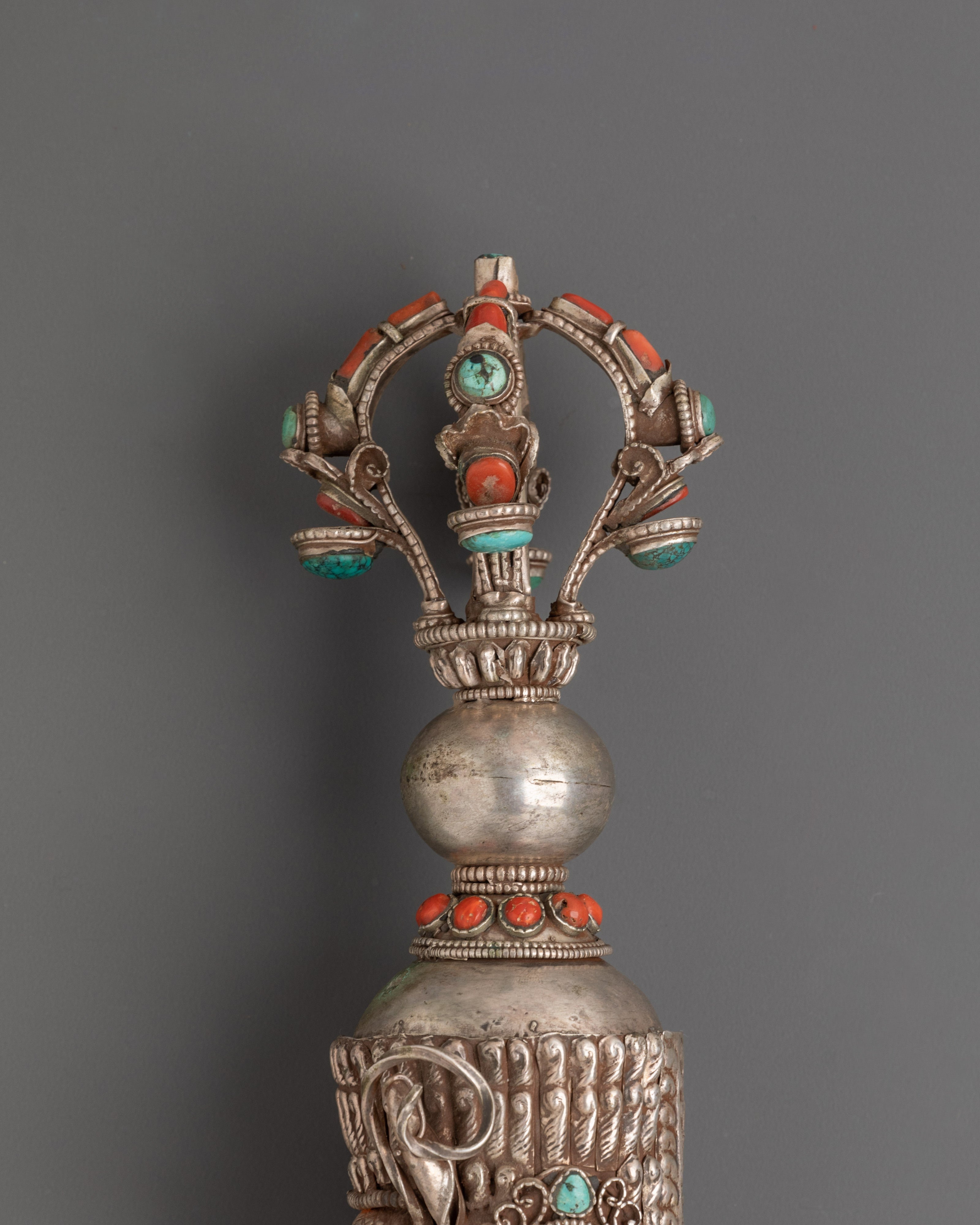 Tibetan Ceremonial Kartika Knife | Traditional Vajrayana Ritual Cleaver