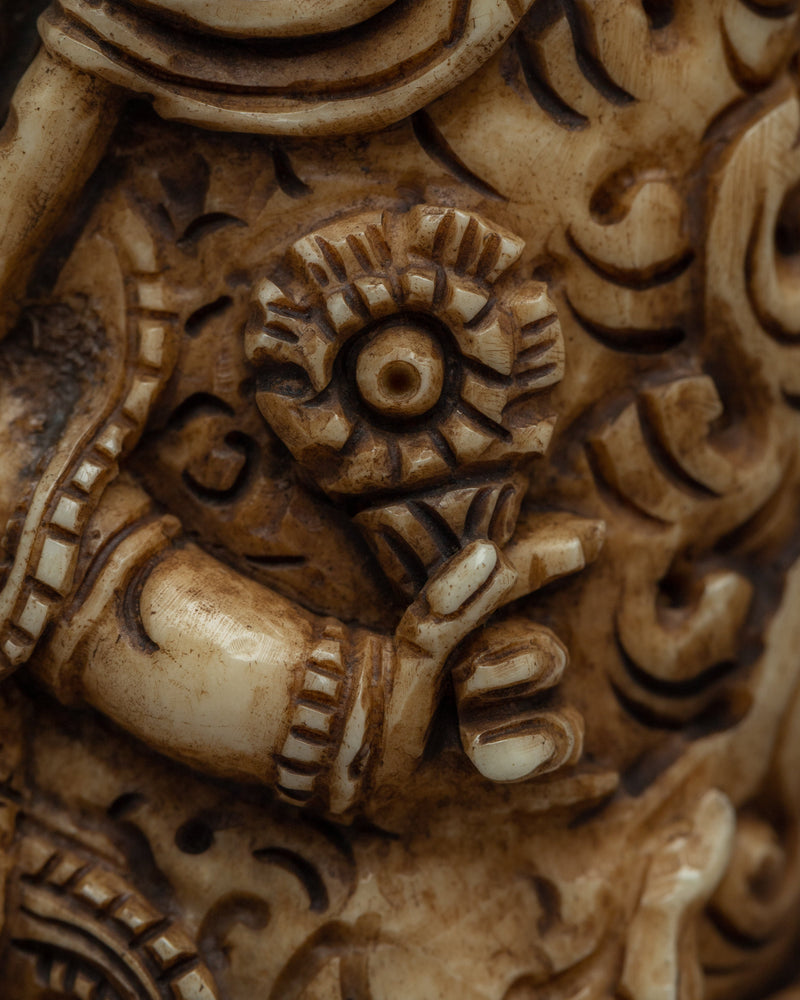 Four Armed Mahakala Stamp | Evoke the Fierce Power and Benevolent Presence of Mahakala