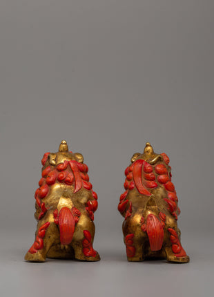 Handicrafted Foo Dog Lion | Buddhist Sacred Decor