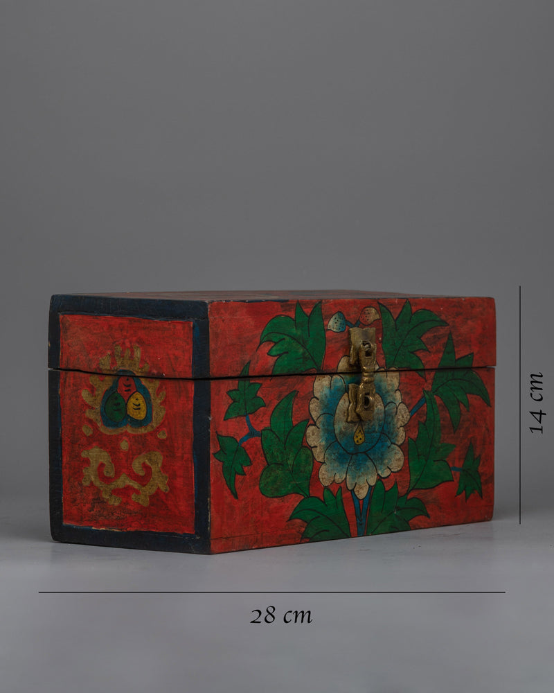 Buddhist Wooden Jewelery Box | Handmade for Sacred Adornments