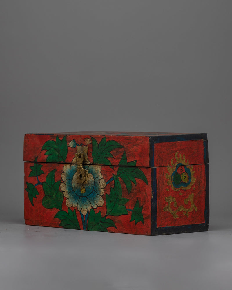 Buddhist Wooden Jewelery Box | Handmade for Sacred Adornments