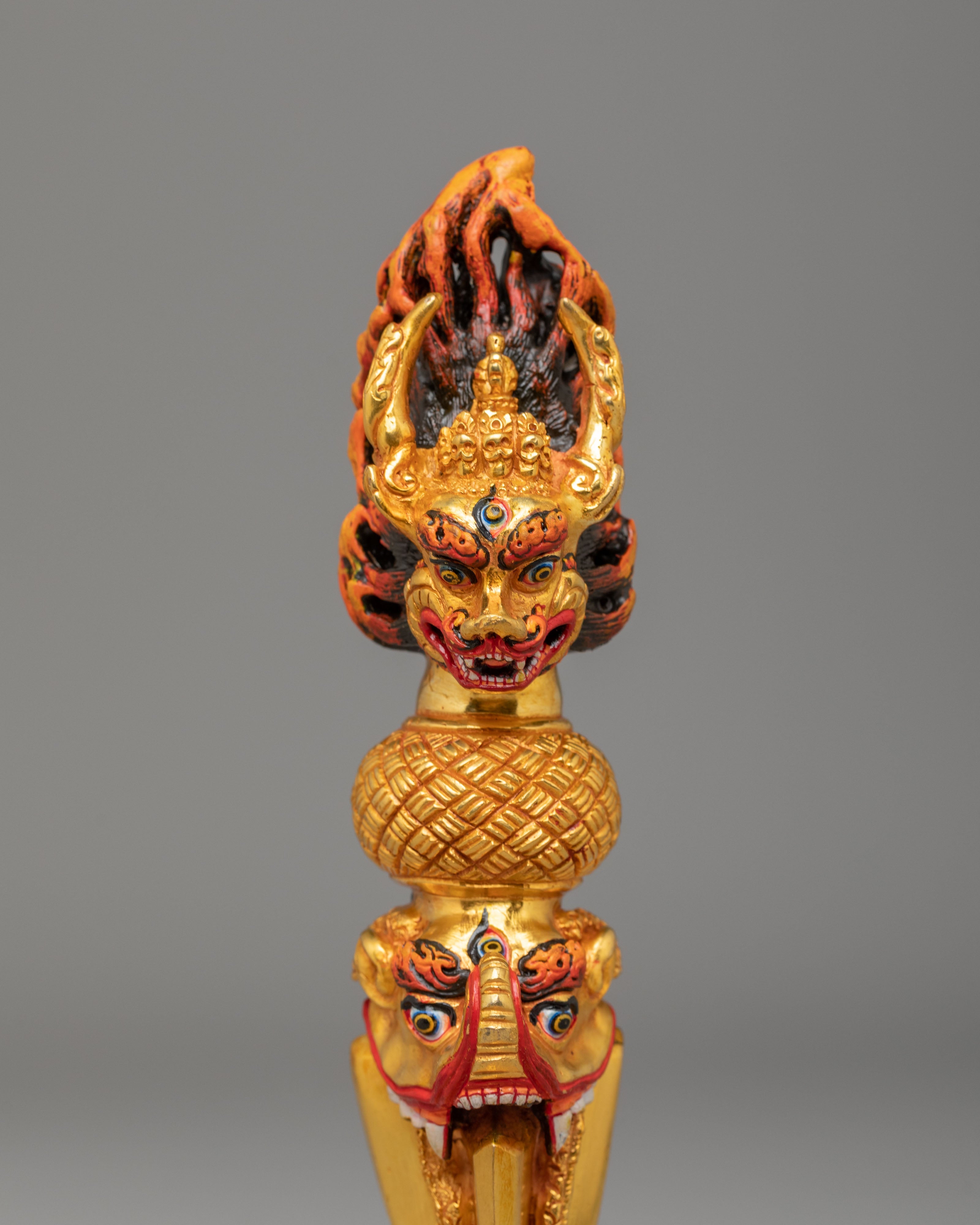 Sacred Yamantaka Vajrayana Phurba | Tibetan Ritual Dagger