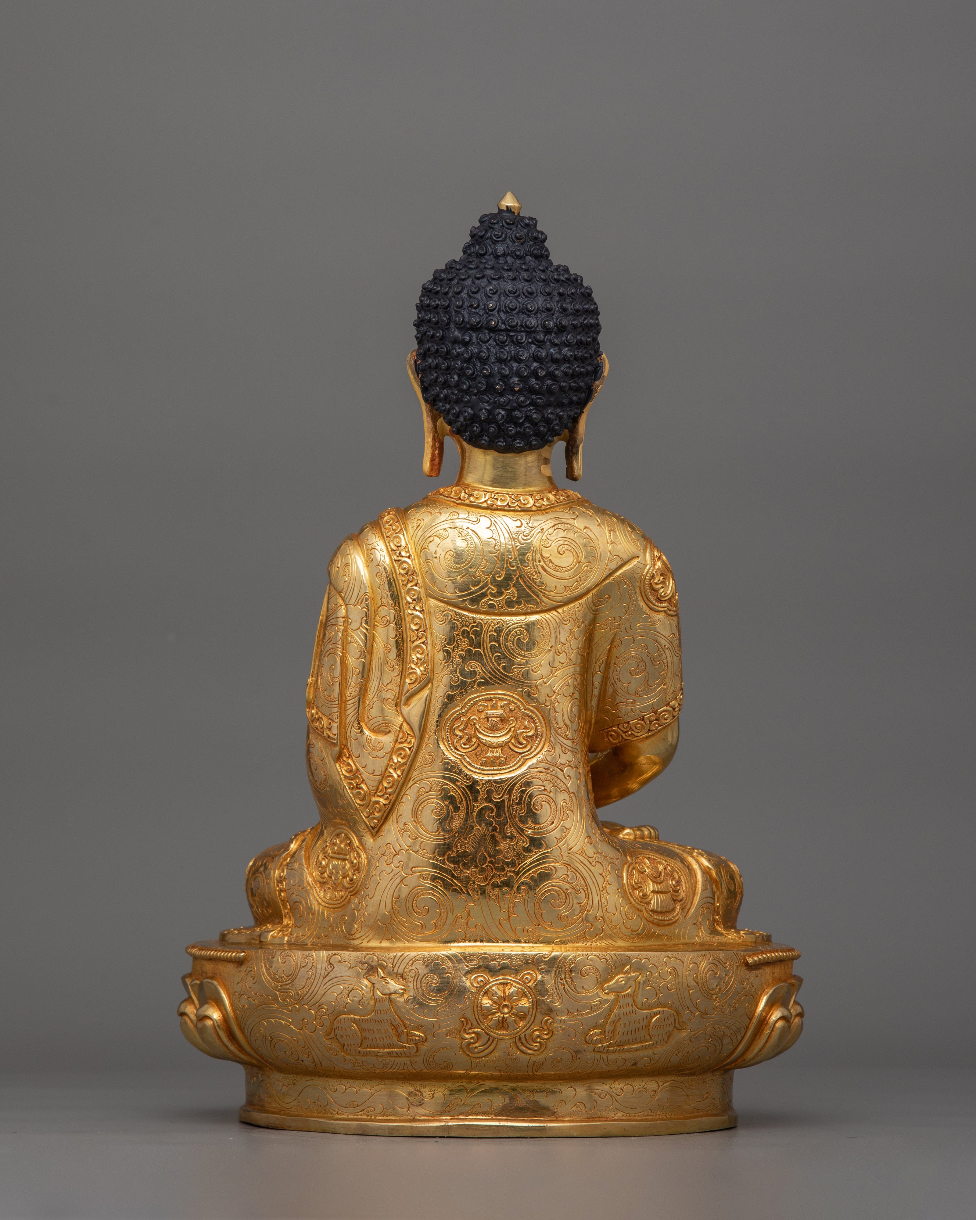 Hand-carved Amitabha Buddha Tibetan Deity | Buddha of Infinite Light Statue