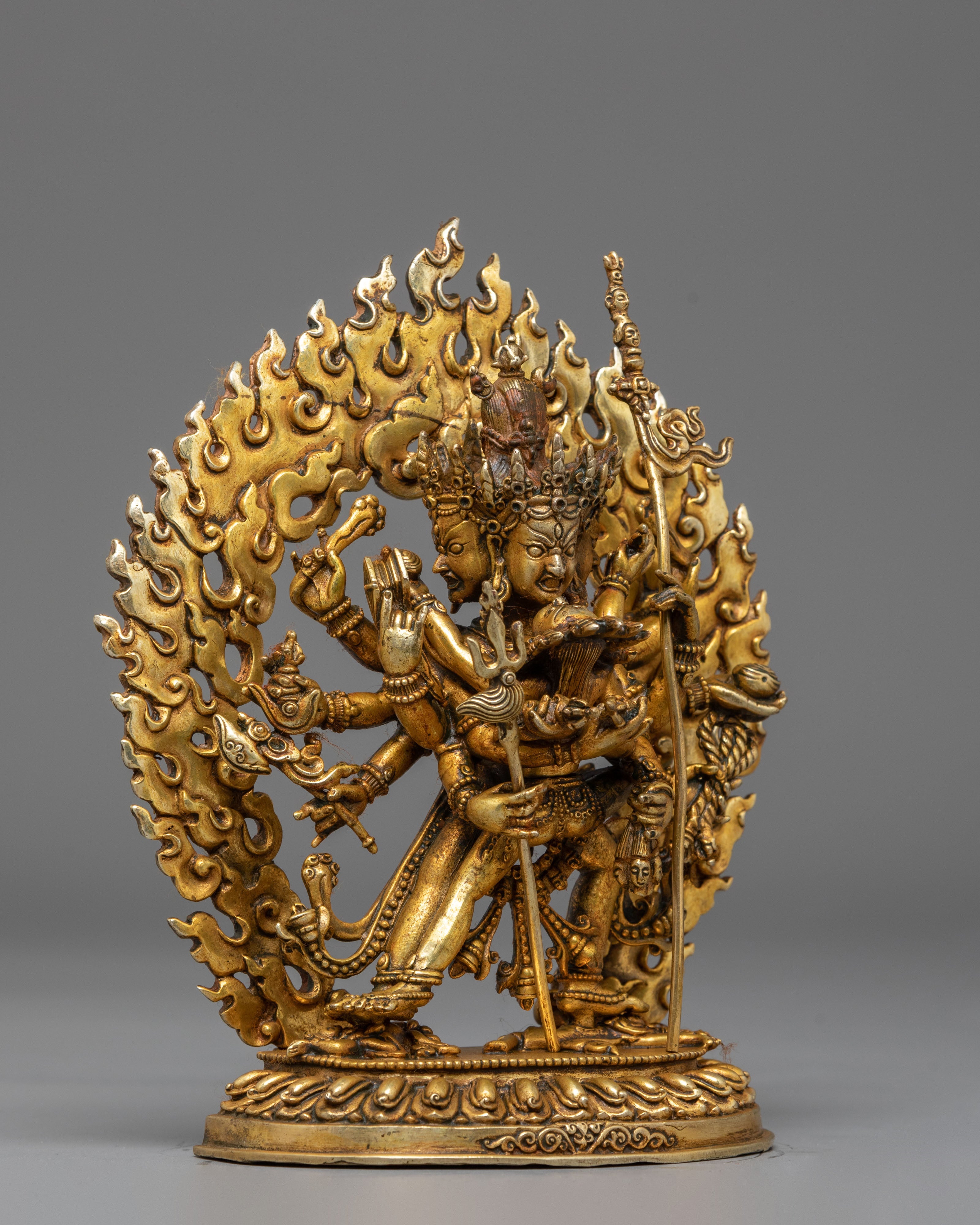 Statue of Tantric Deity Chakrasambhara | Handmade Buddhist Sculpture