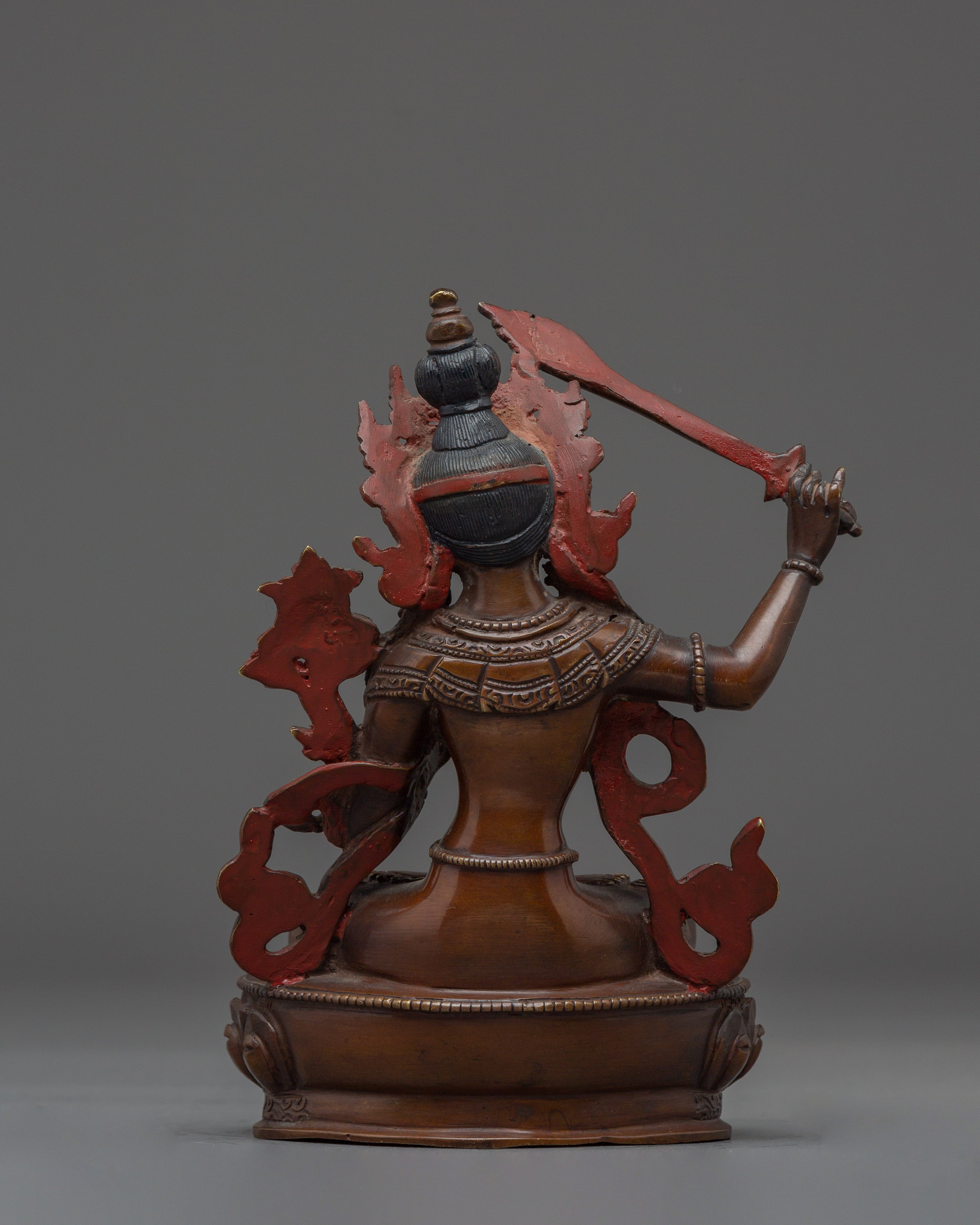 Himalayan Manjushri Sculpture | Symbol of Wisdom and Enlightenment