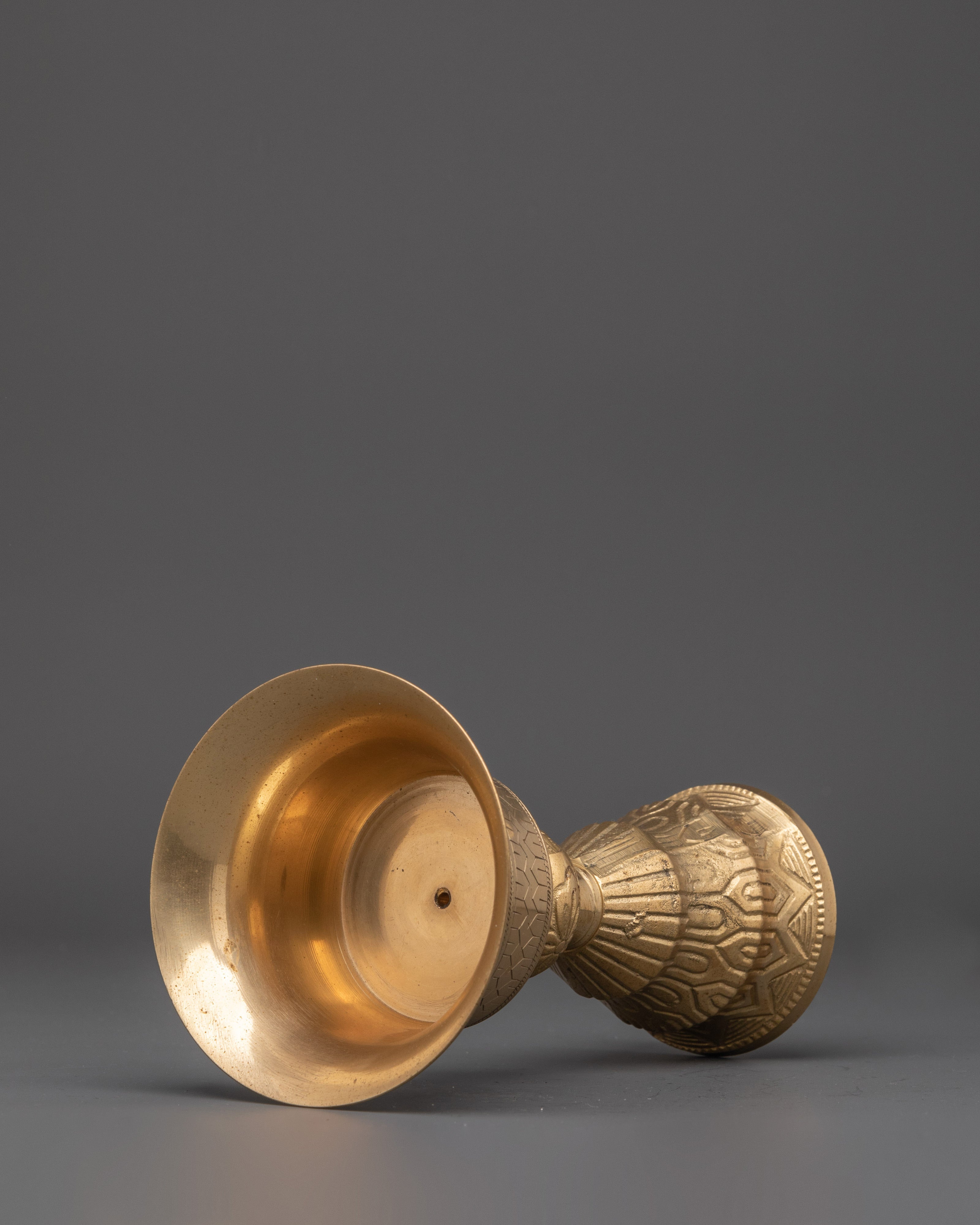 Spiritual Offering Butter Lamp | Brass Tibetan Ritual Lamp for Altar
