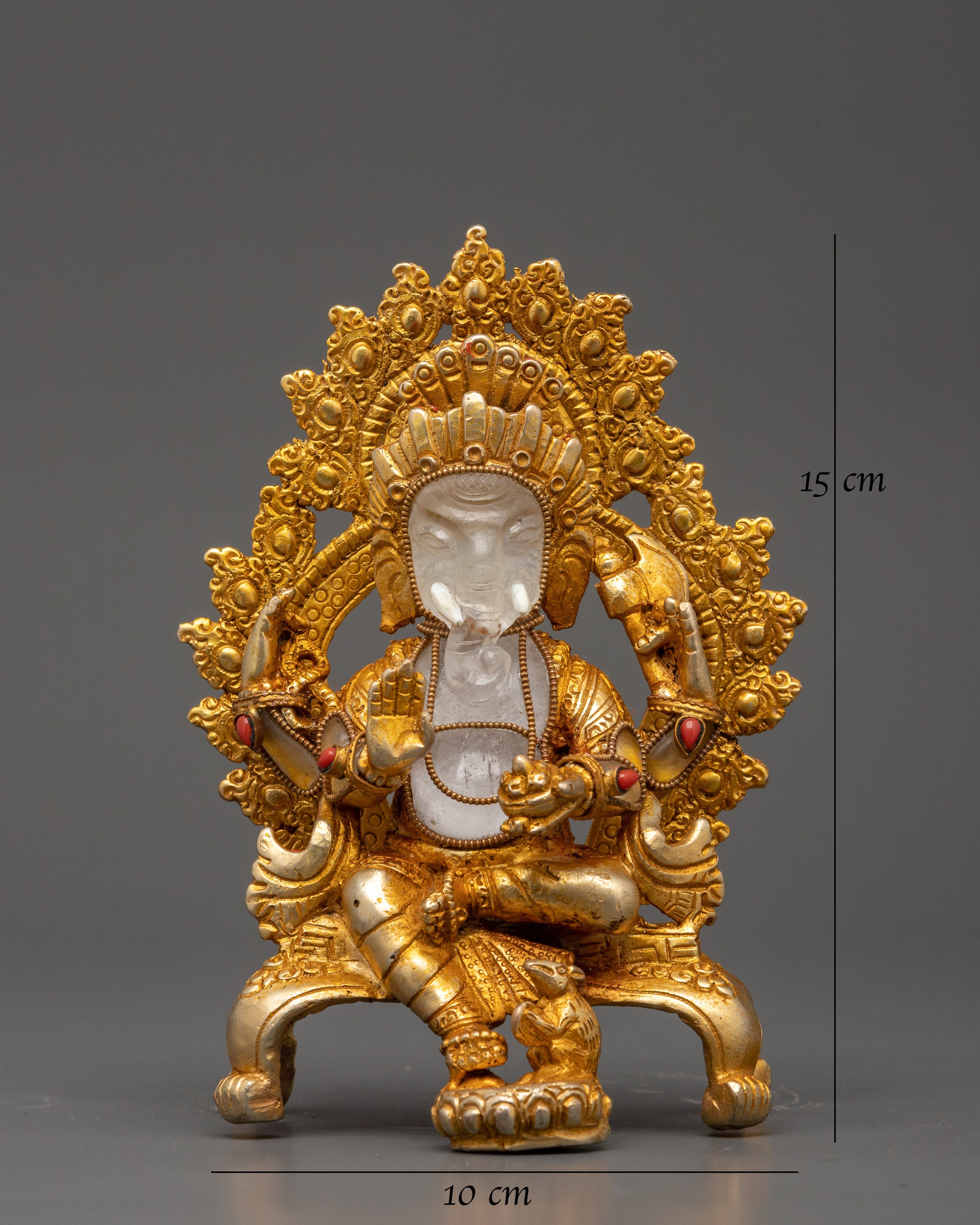 Ganesh Crystal Sculpture | Hindu Deity