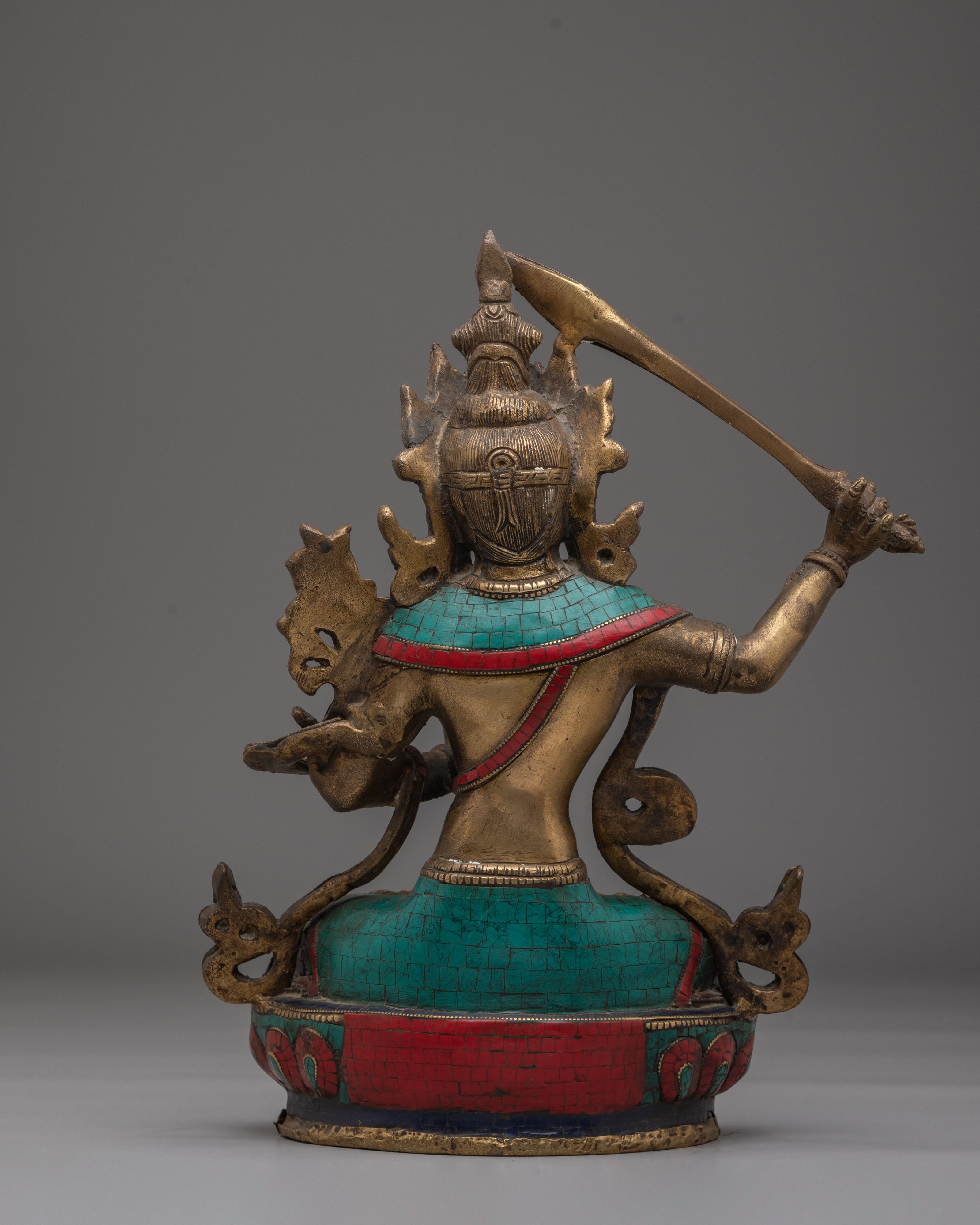 Handcrafted Manjushri Statue of Wisdom | Manjushri Statue for Insight and Clarity
