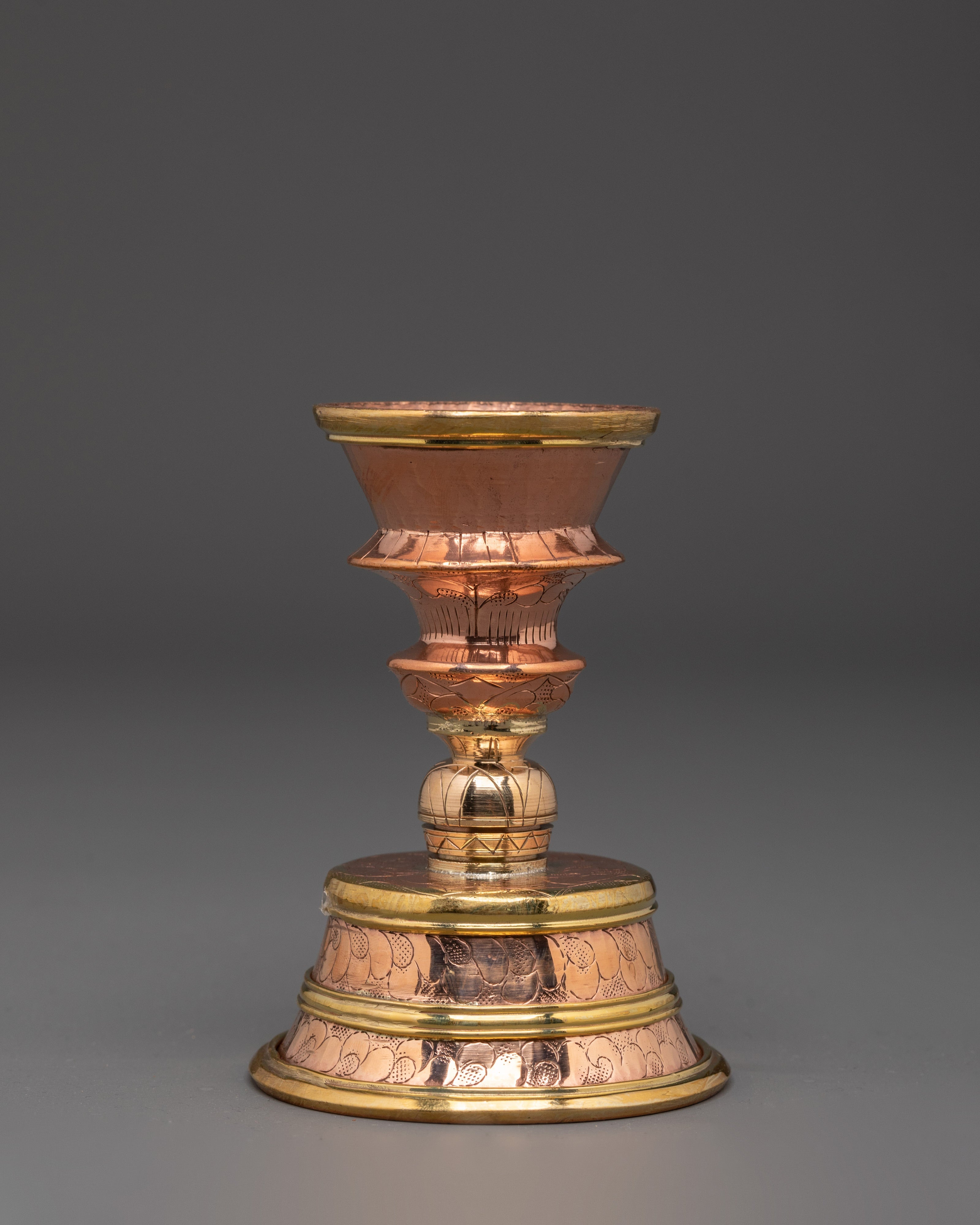 Copper Ritual Butter Lamp | Sacred Copper Lamp