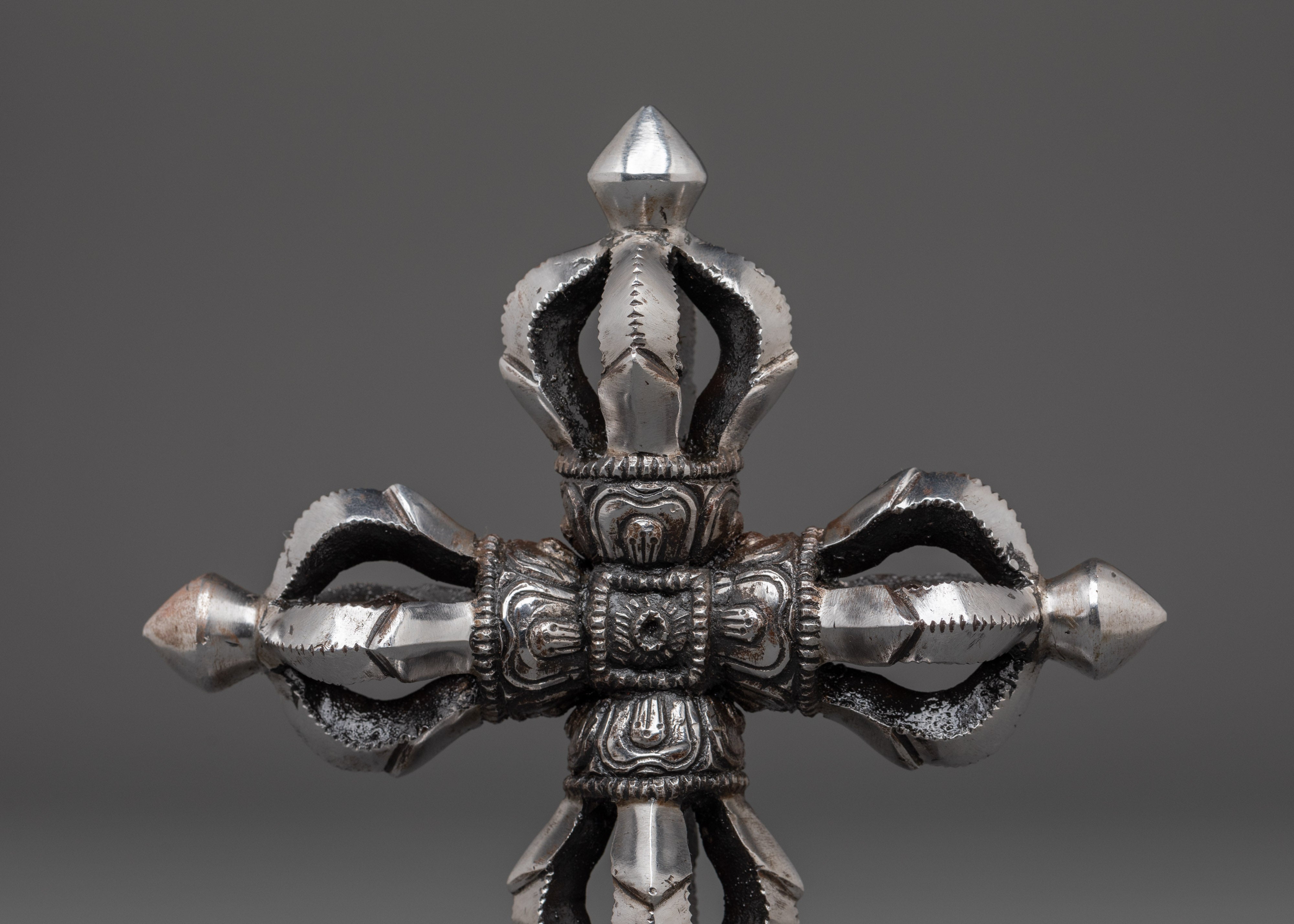 Handcrafted Iron Bishwo Vajra | Altar Decor & Spiritual Meditation