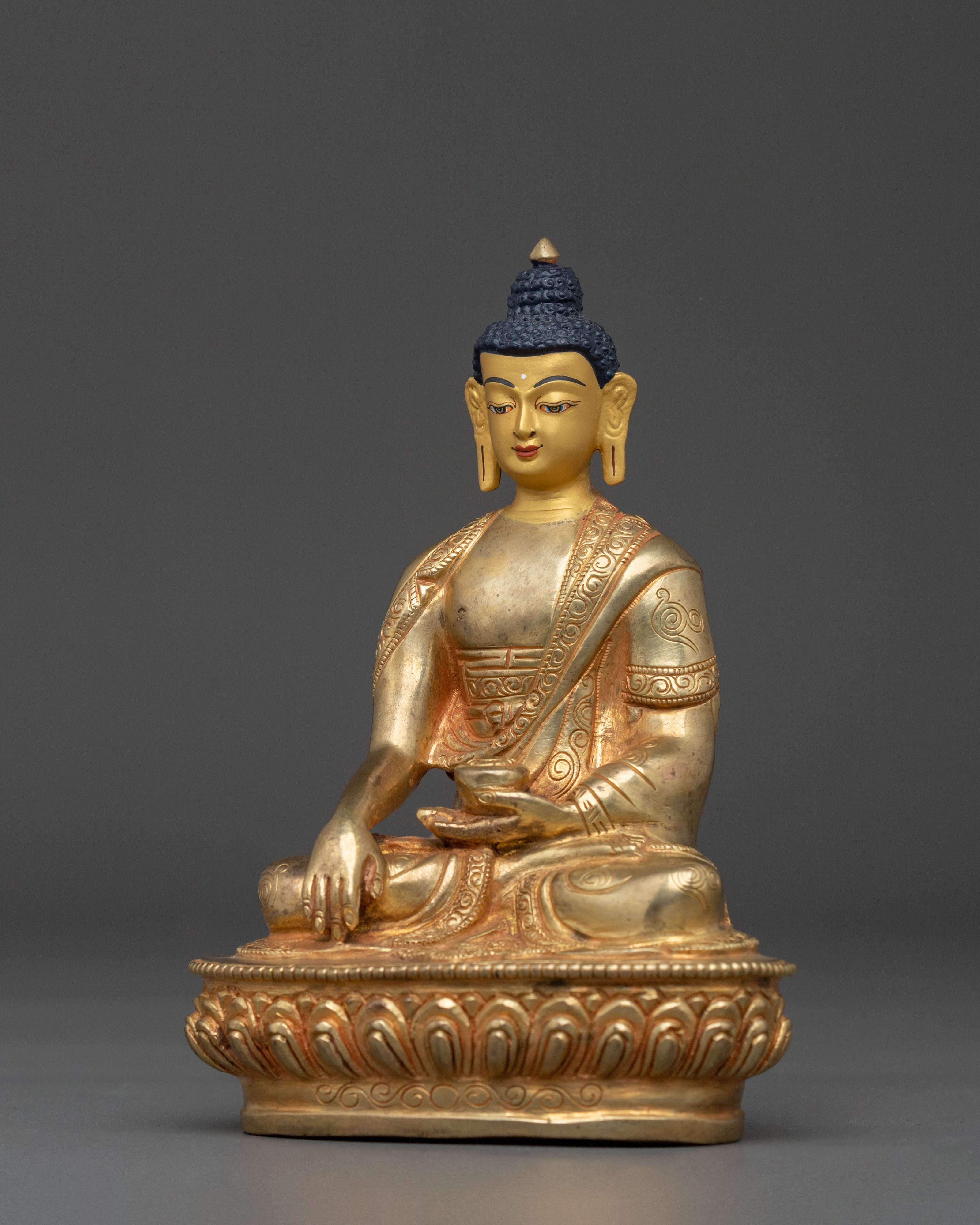 Traditional Handmade Shakyamuni Buddha Sculpture | Spiritual Home Decor