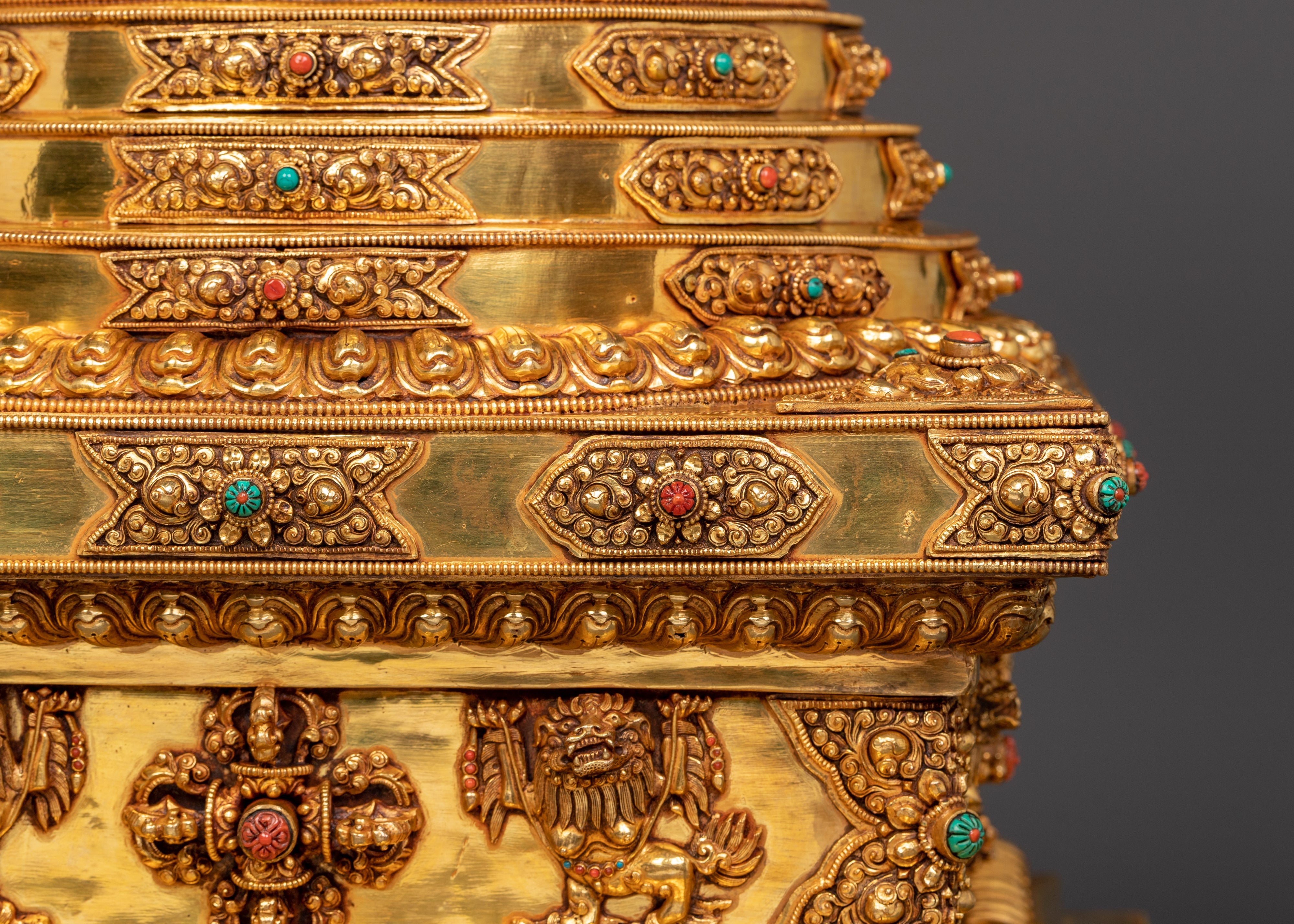 Stupa with Gold Plating | Sacred Meditation Symbol